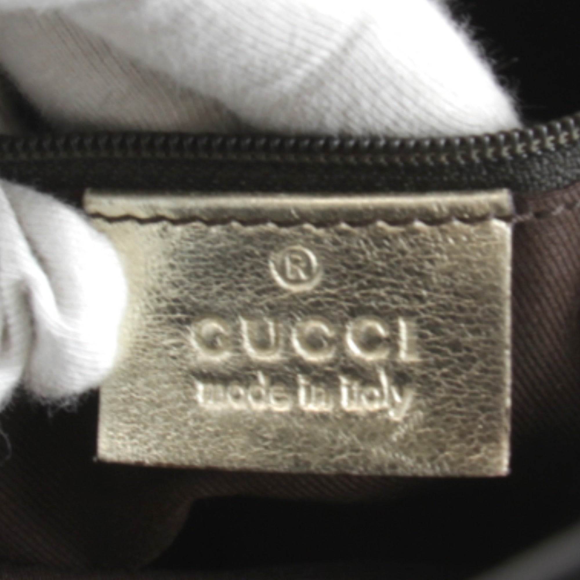 Gucci Gold Gg Canvas Handbag (Pre-Owned)