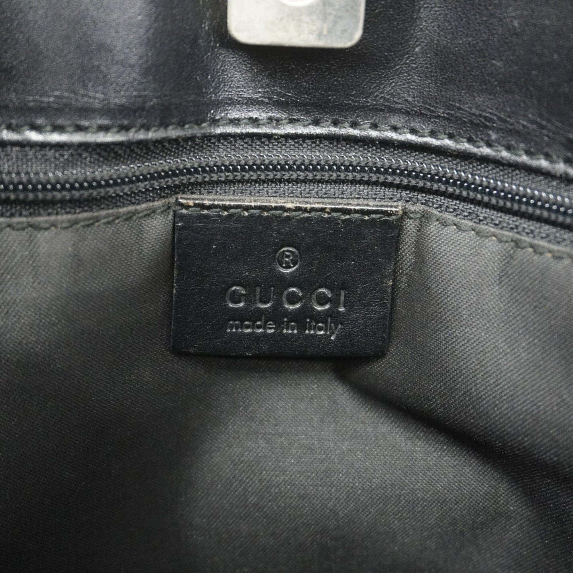 Gucci Black Canvas Handbag (Pre-Owned)