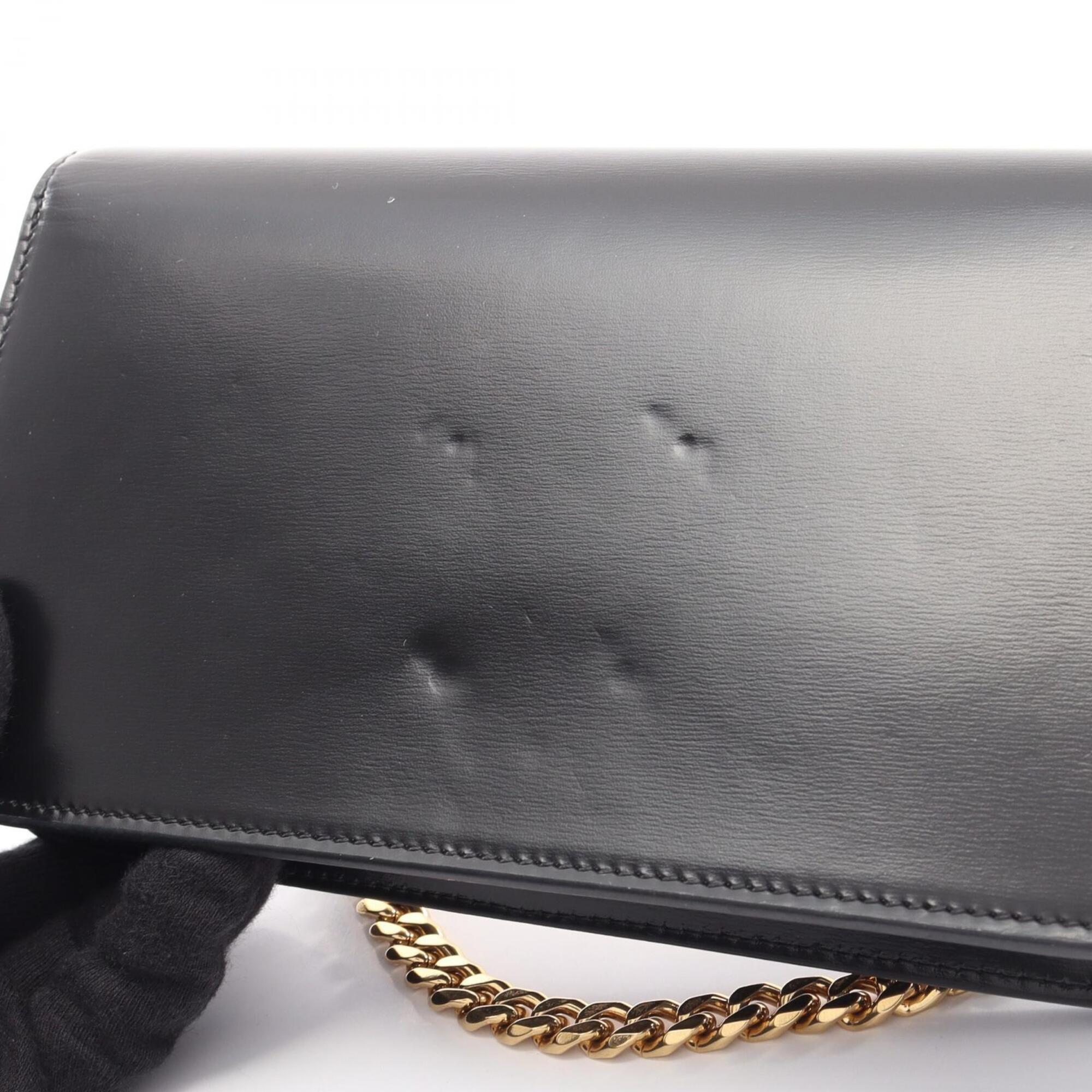 Celine Black Leather Handbag Pochette (Pre-Owned)