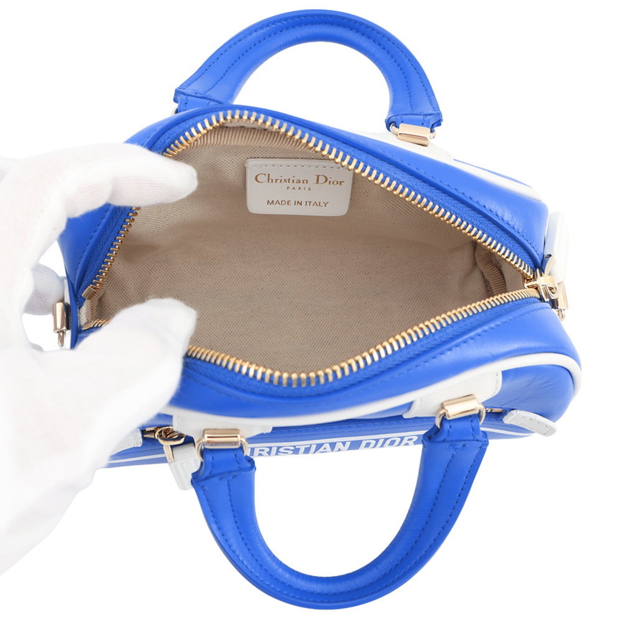 Christian Dior Blue Leather Handbag (Pre-Owned)