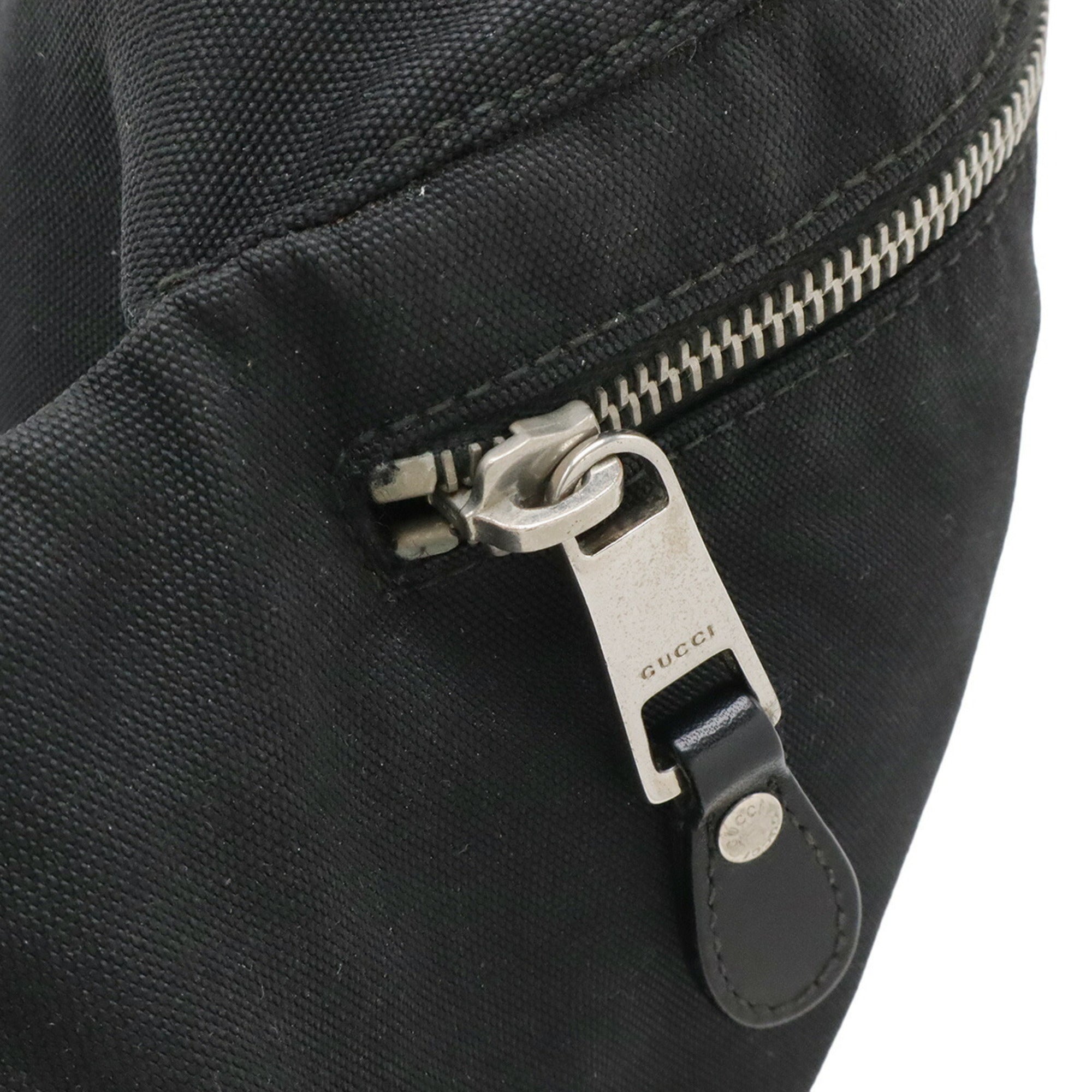 Gucci Black Nylon Canvas Sling Bag (Pre-Owned)