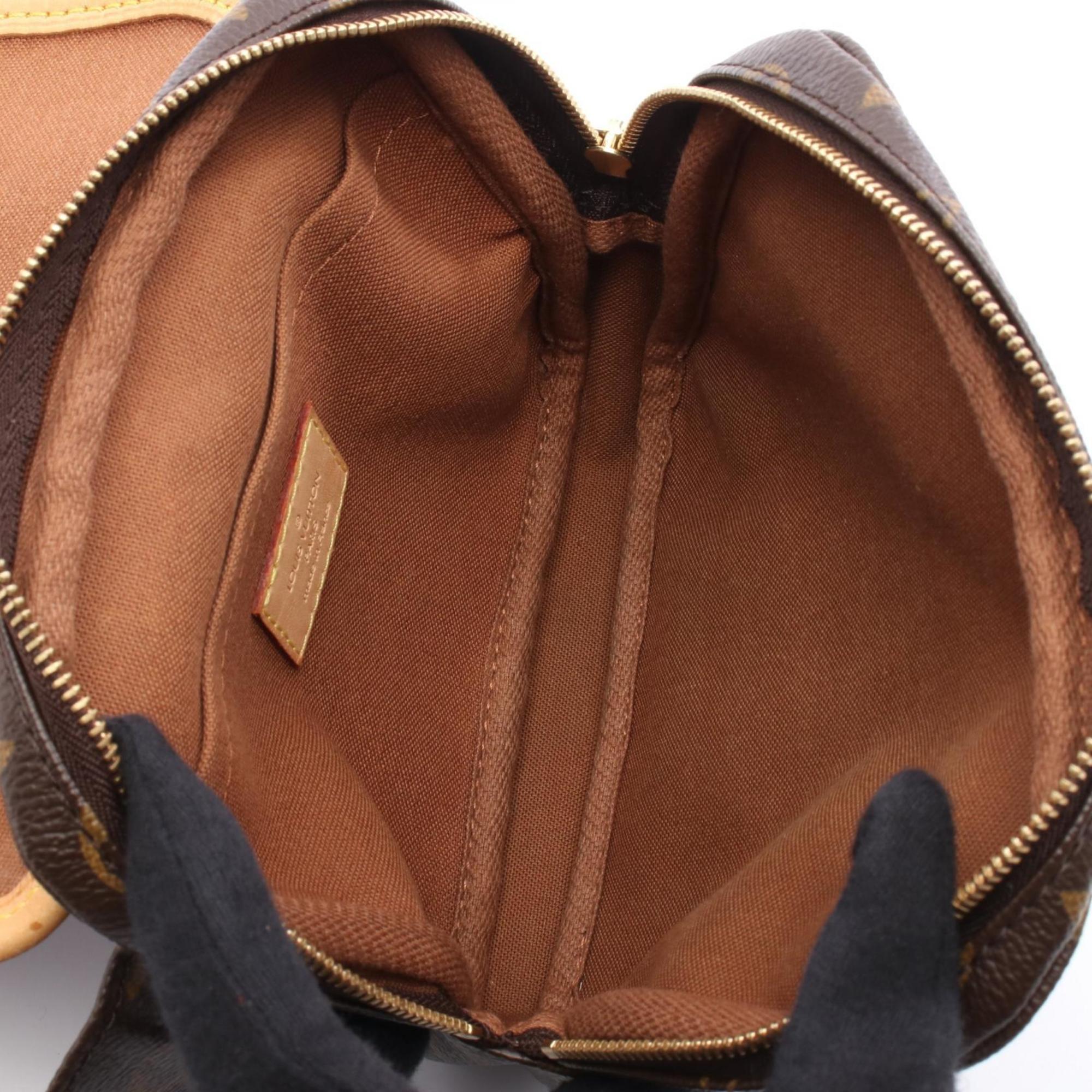 Louis Vuitton Brown Coated Canvas Leather Fanny Pack (Pre-Owned)