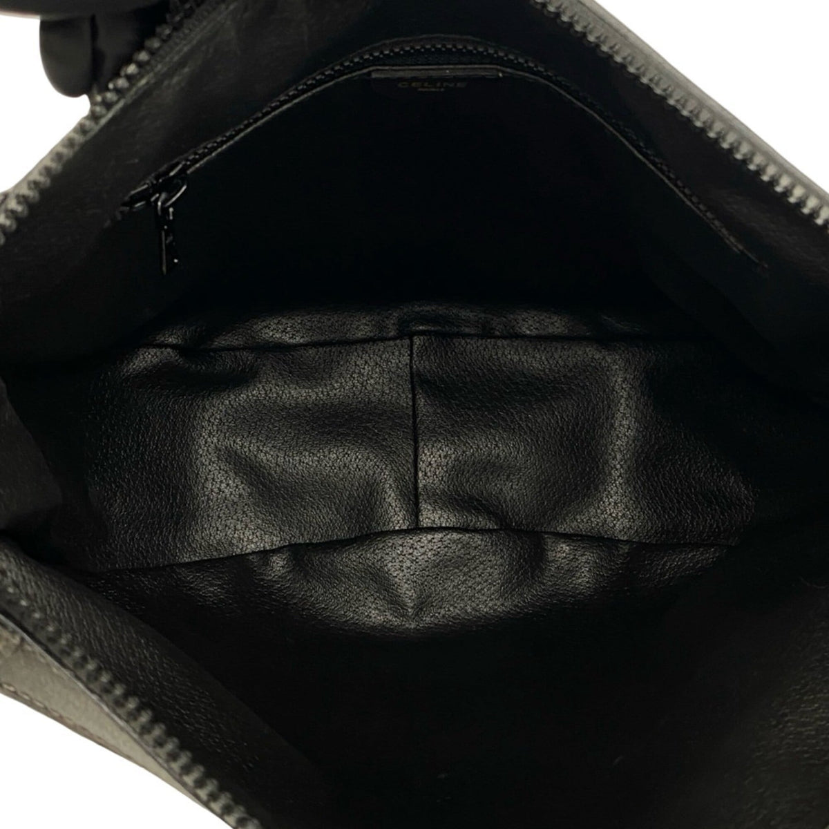Celine Black Canvas Leather Crossbody Bag Shoulder Bag (Pre-Owned)