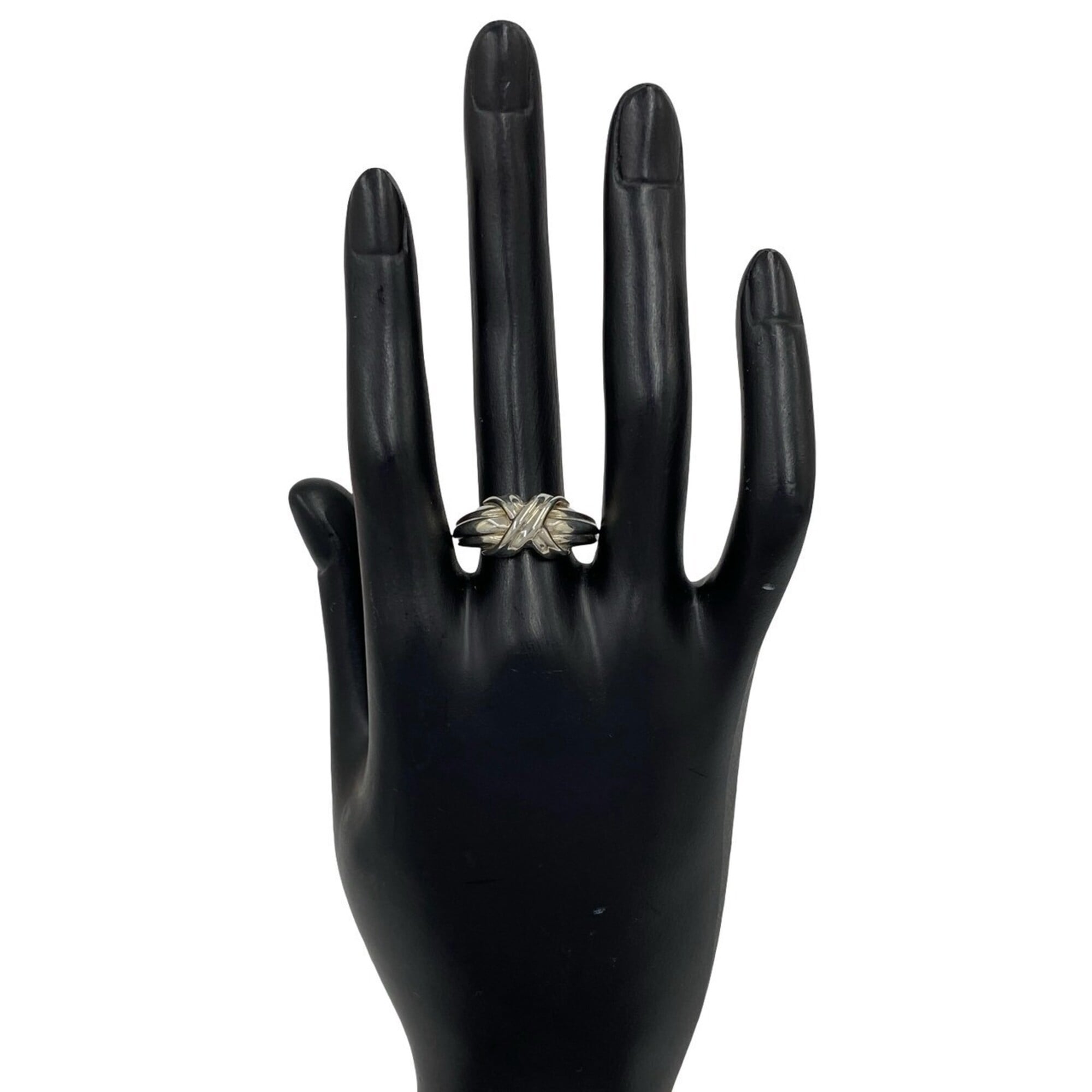 Tiffany Silver Silver 925 Band Ring (Pre-Owned)