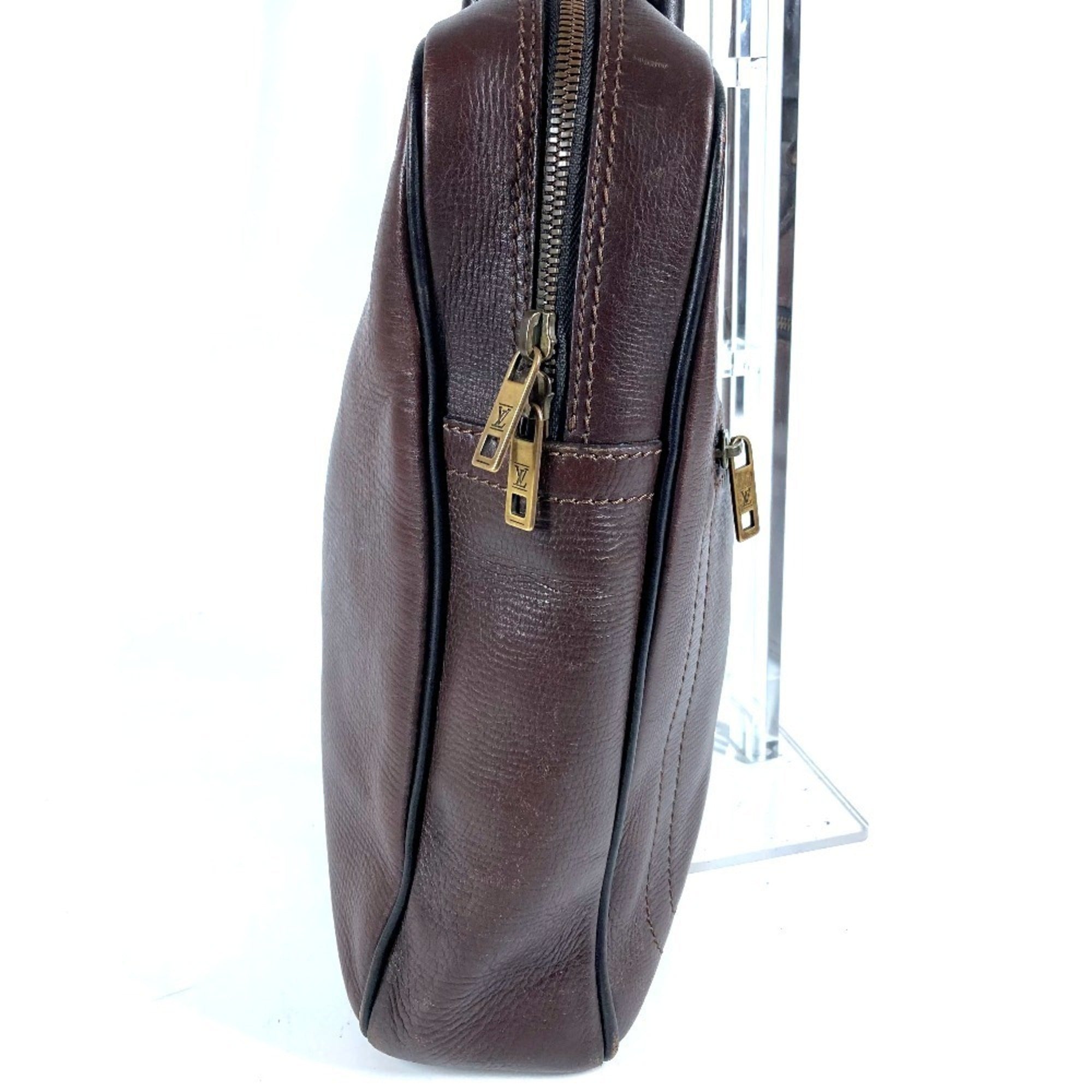 Louis Vuitton Brown Galle Utah Leather Leather Briefcase Handbag Tote Bag (Pre-Owned)