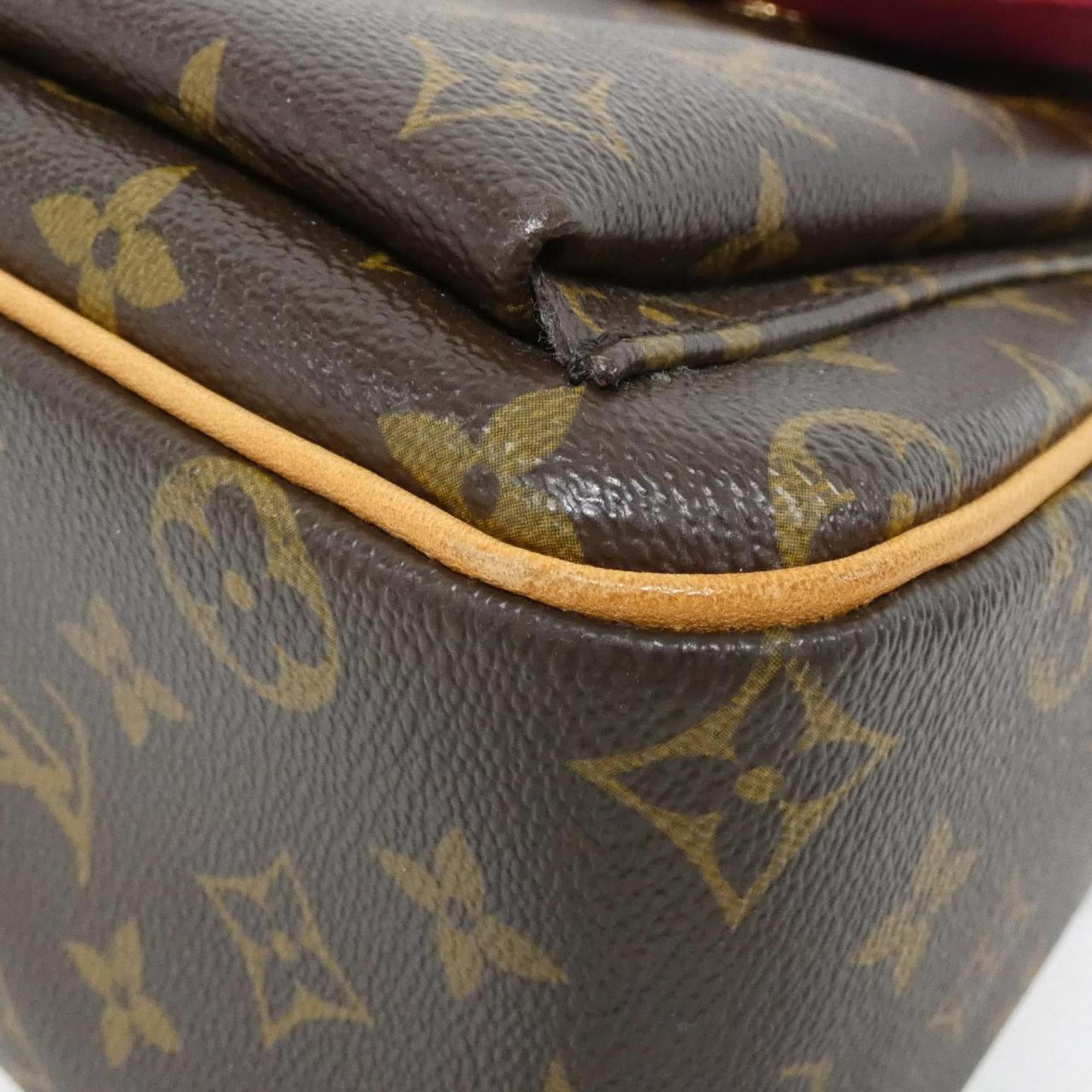 Louis Vuitton Brown Coated Canvas Shoulder Bag (Pre-Owned)