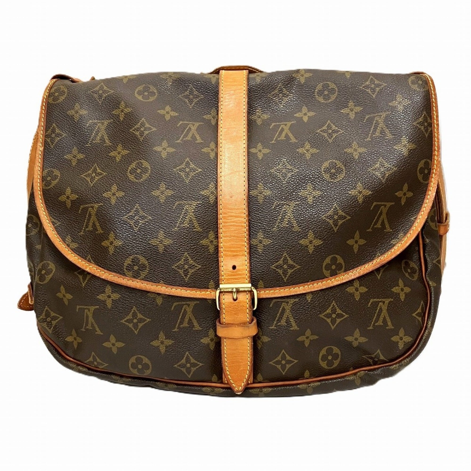 Louis Vuitton Brown Pvc Shoulder Bag (Pre-Owned)