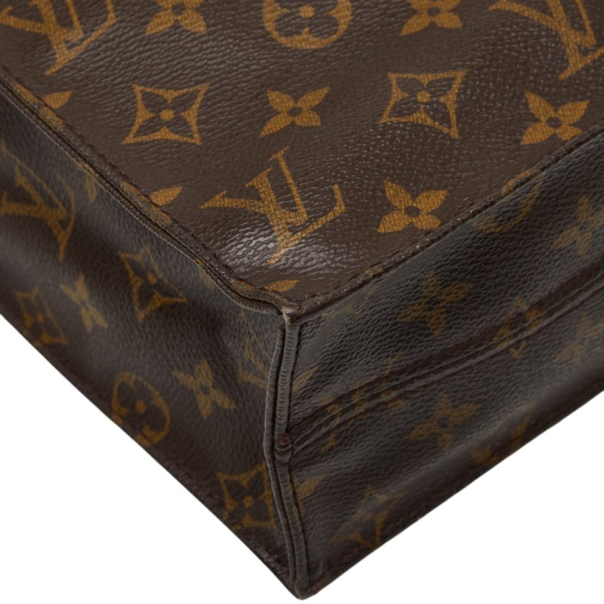 Louis Vuitton Brown Pvc Leather Handbag Tote Bag (Pre-Owned)