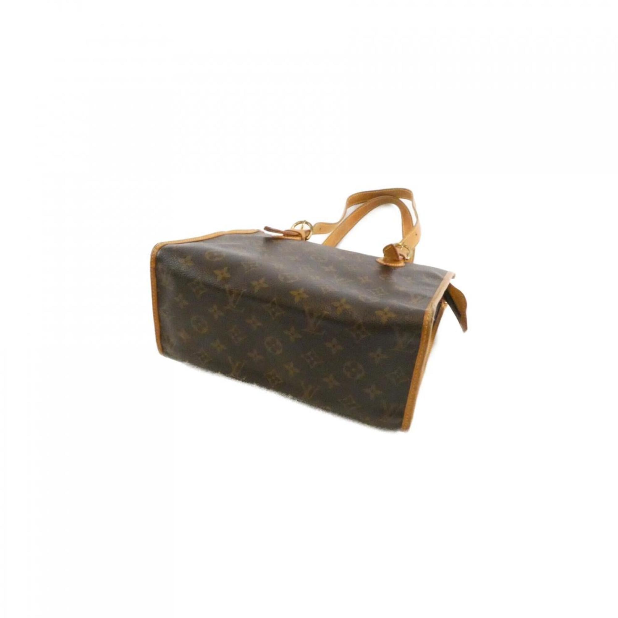 Louis Vuitton Monogram Marron Coated Canvas Shoulder Bag (Pre-Owned)