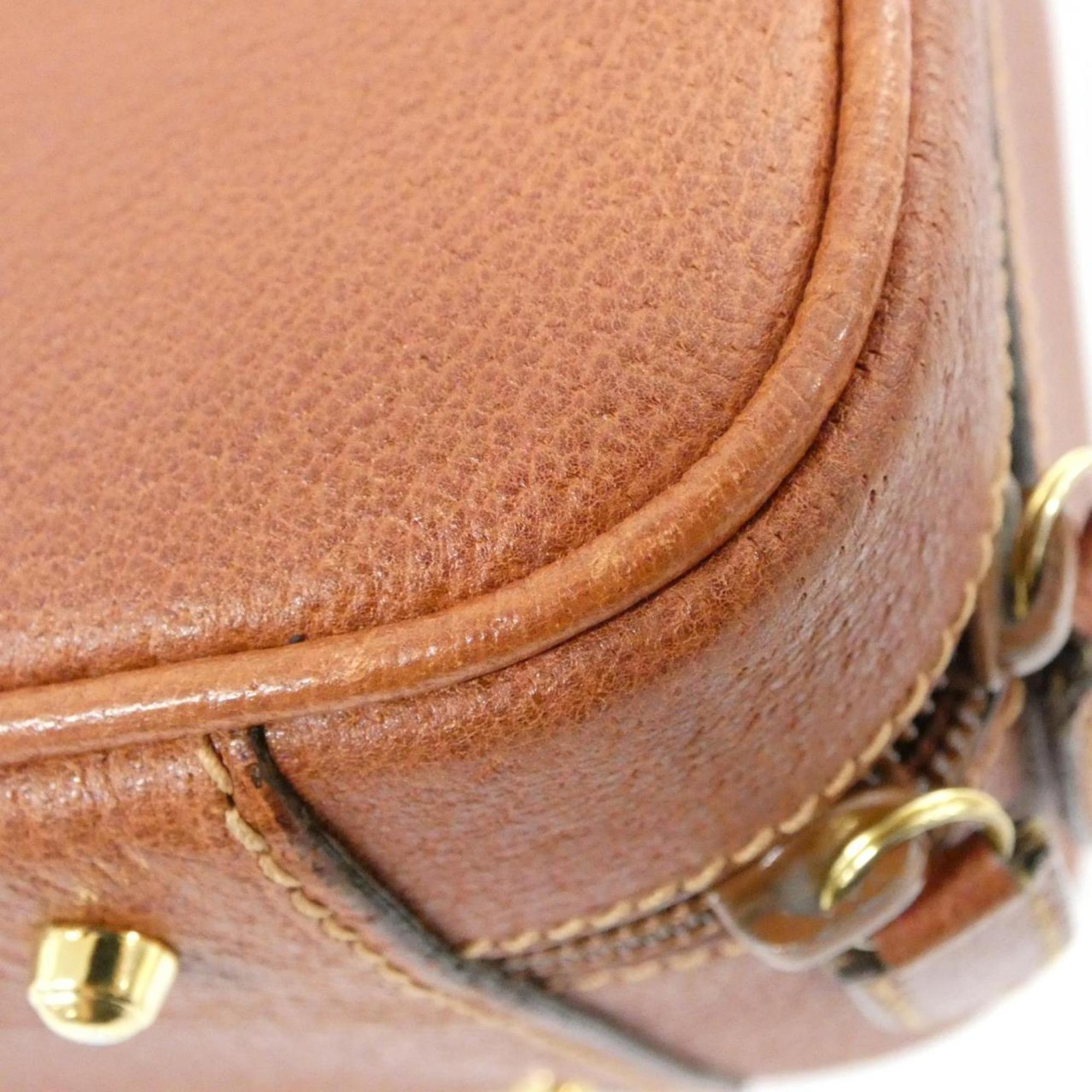 Gucci Brown Leather Handbag (Pre-Owned)