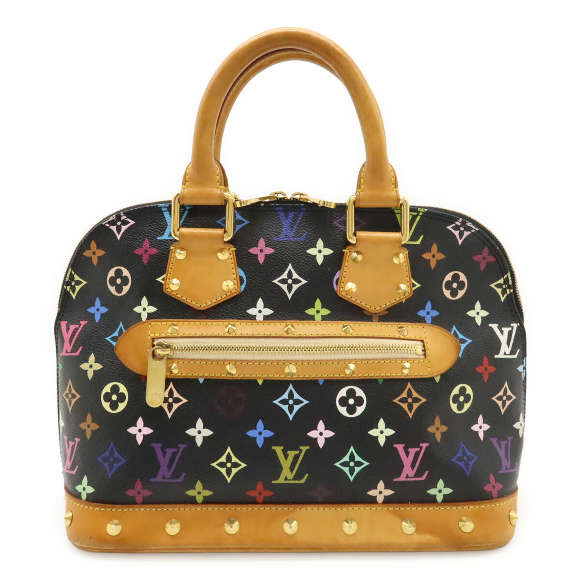 Louis Vuitton Black Monogram Multi-Color Noir Monogram Multicolore Canvas Pvc Handbag (Pre-Owned)