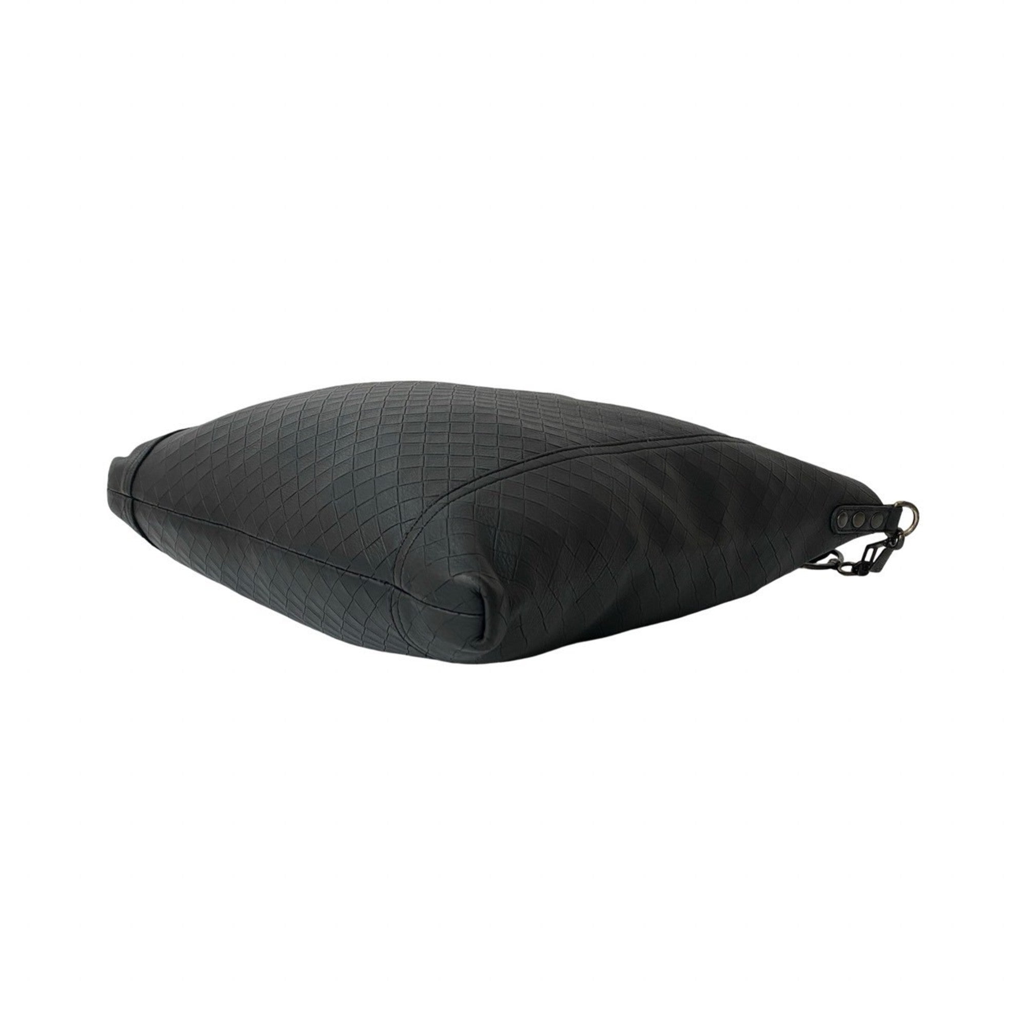 Bottega Veneta Black Leather Shoulder Bag (Pre-Owned)