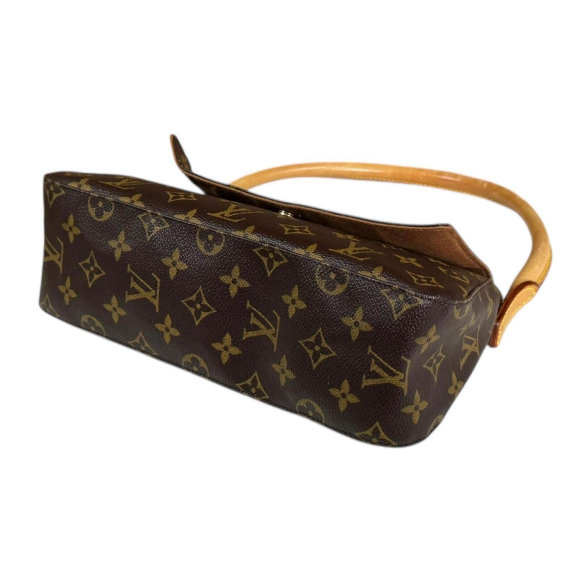 Louis Vuitton Brown Monogram Canvas Handbag (Pre-Owned)