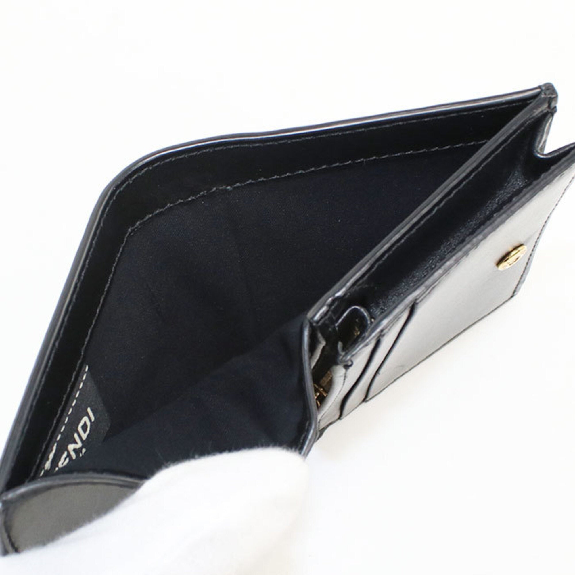 Fendi Black Leather Wallet (Bi-Fold) (Pre-Owned)