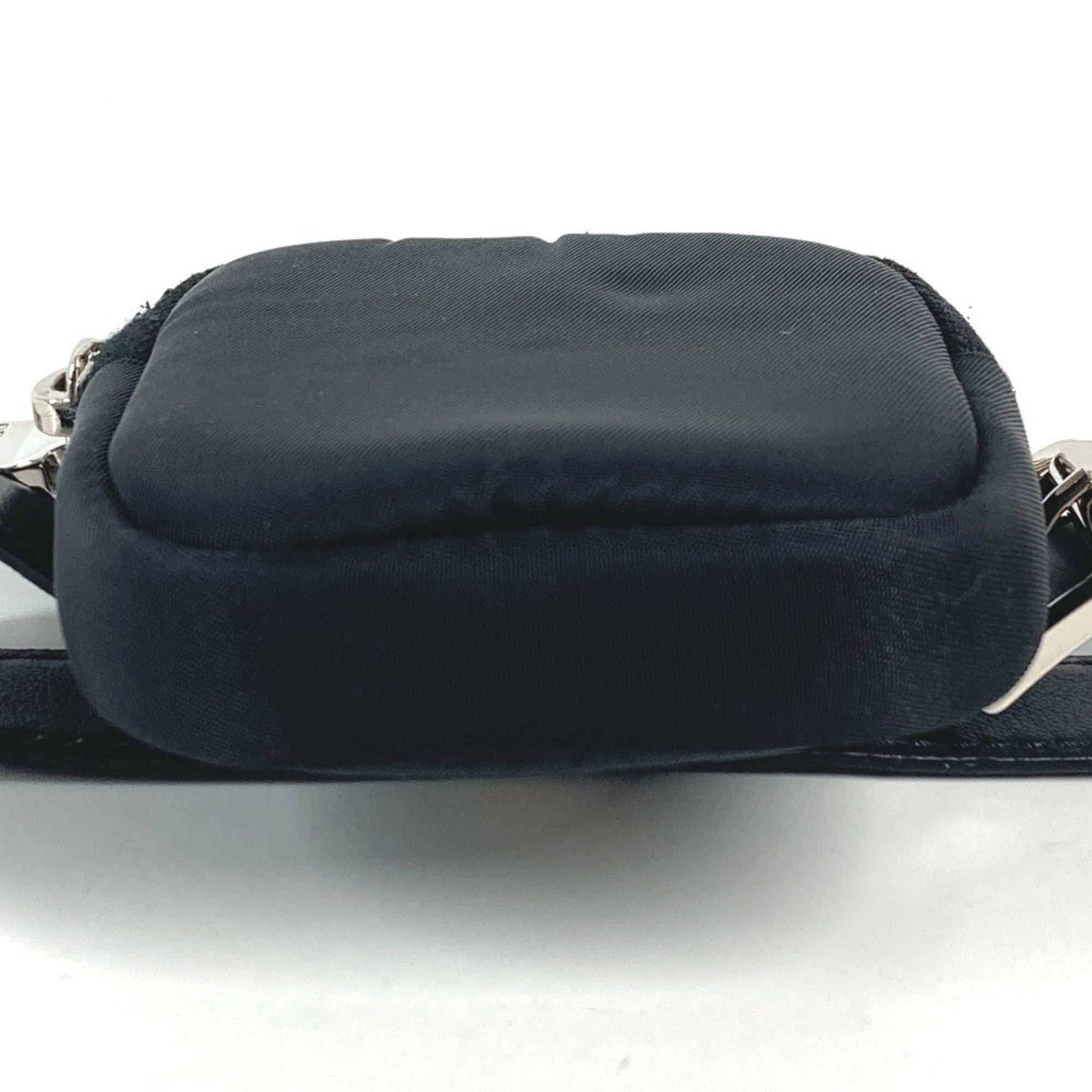 Prada Black Nylon Leather Fanny Pack Pouch (Pre-Owned)