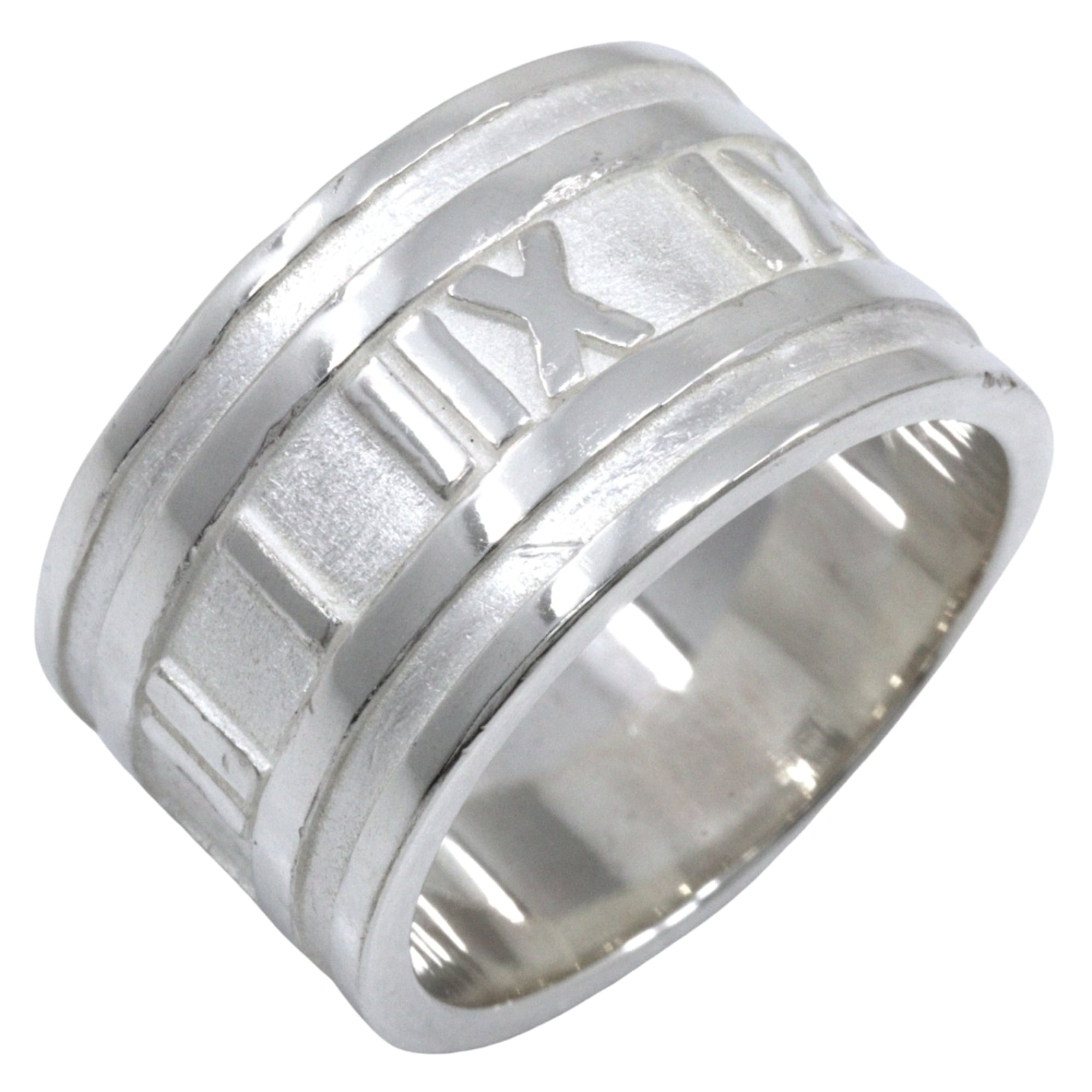 Tiffany Atlas Silver 925 Band Ring (Pre-Owned)