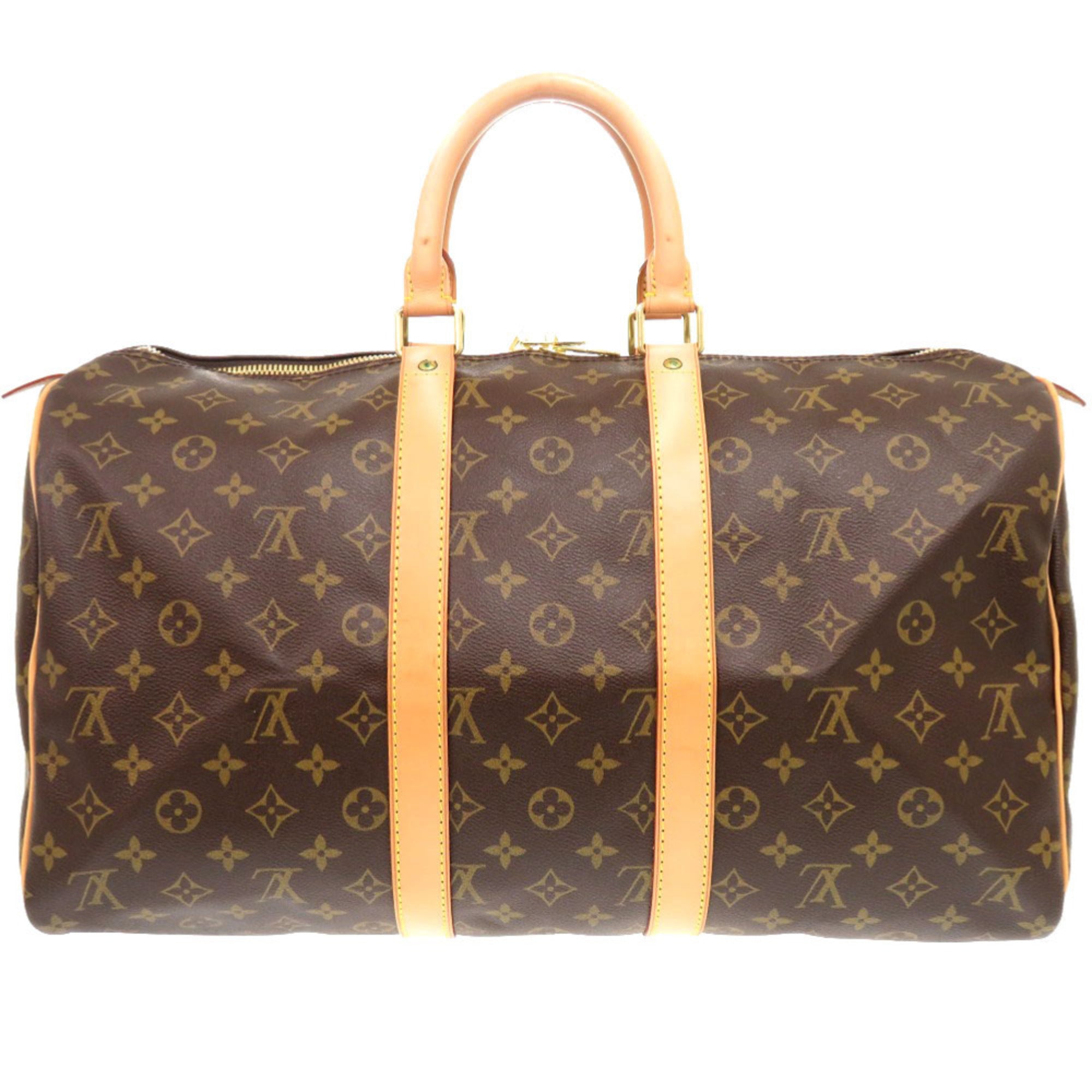 Louis Vuitton Brown Monogram Canvas Boston Bag (Pre-Owned)