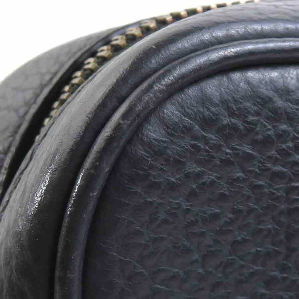 Coach Charcoal Gray Leather Shoulder Bag (Pre-Owned)