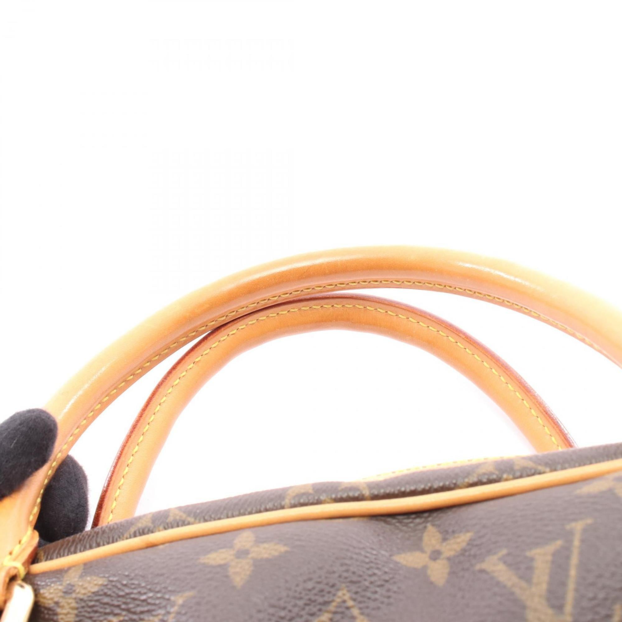 Louis Vuitton Brown Coated Canvas Leather Handbag (Pre-Owned)