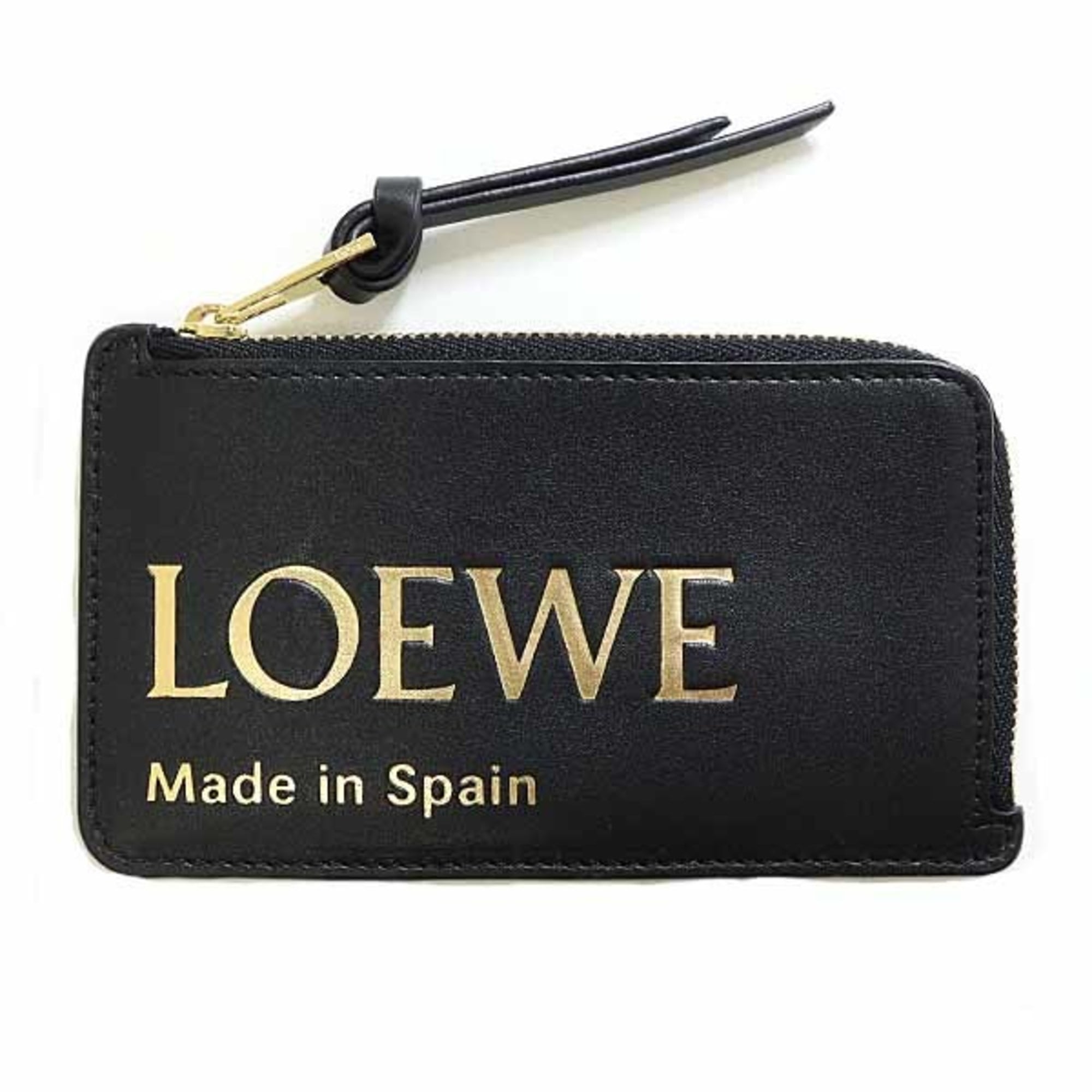 Loewe Black Leather Coin Purse/Coin Case (Pre-Owned)