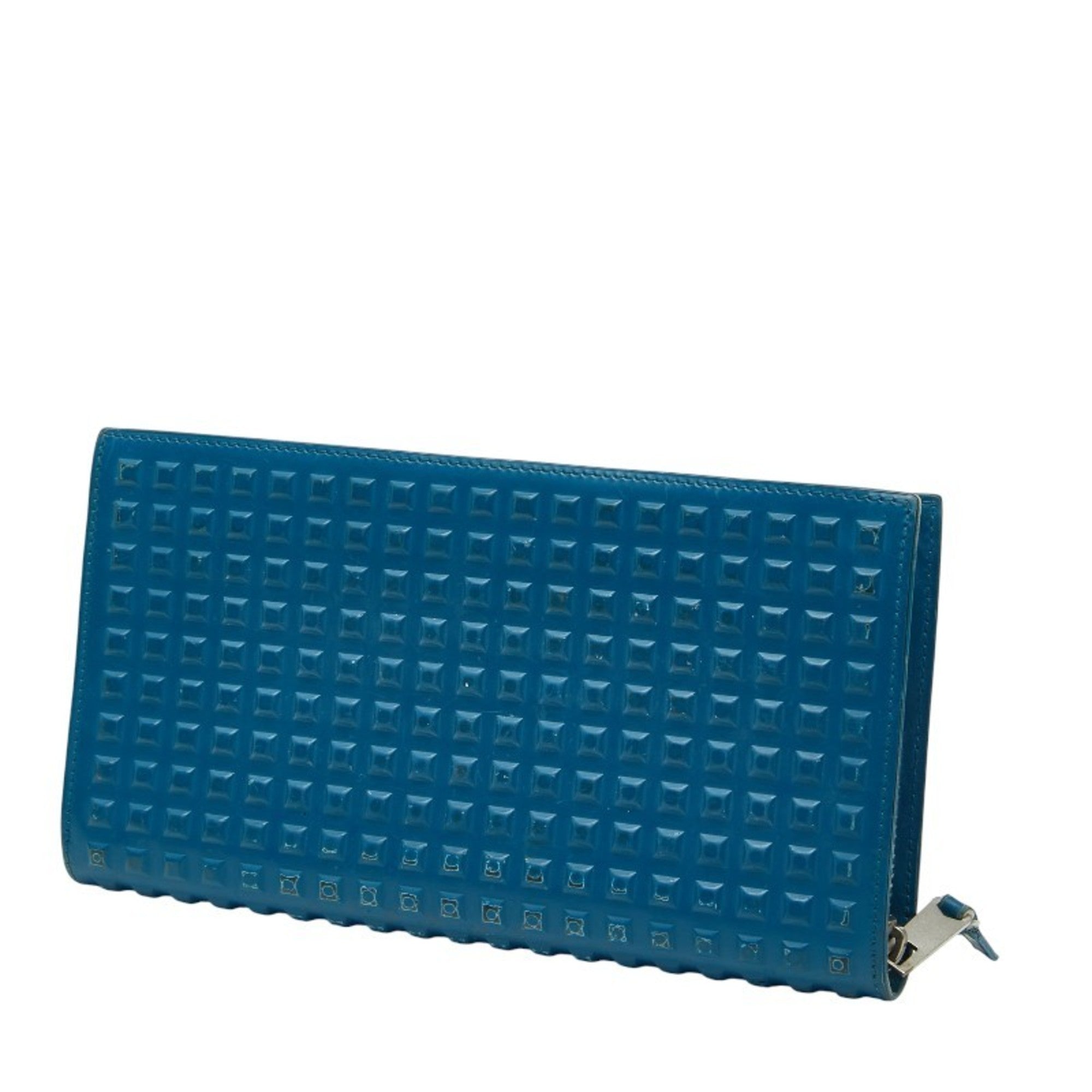 Balenciaga Blue Leather Long Wallet (Bi-Fold) (Pre-Owned)