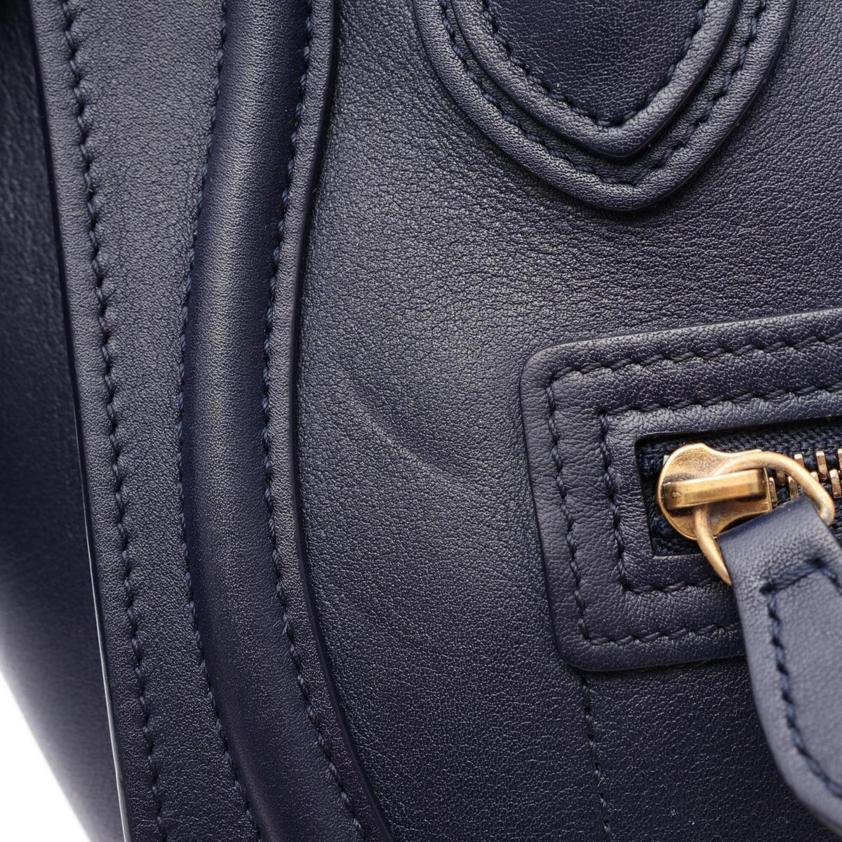Celine Navy Leather Handbag (Pre-Owned)