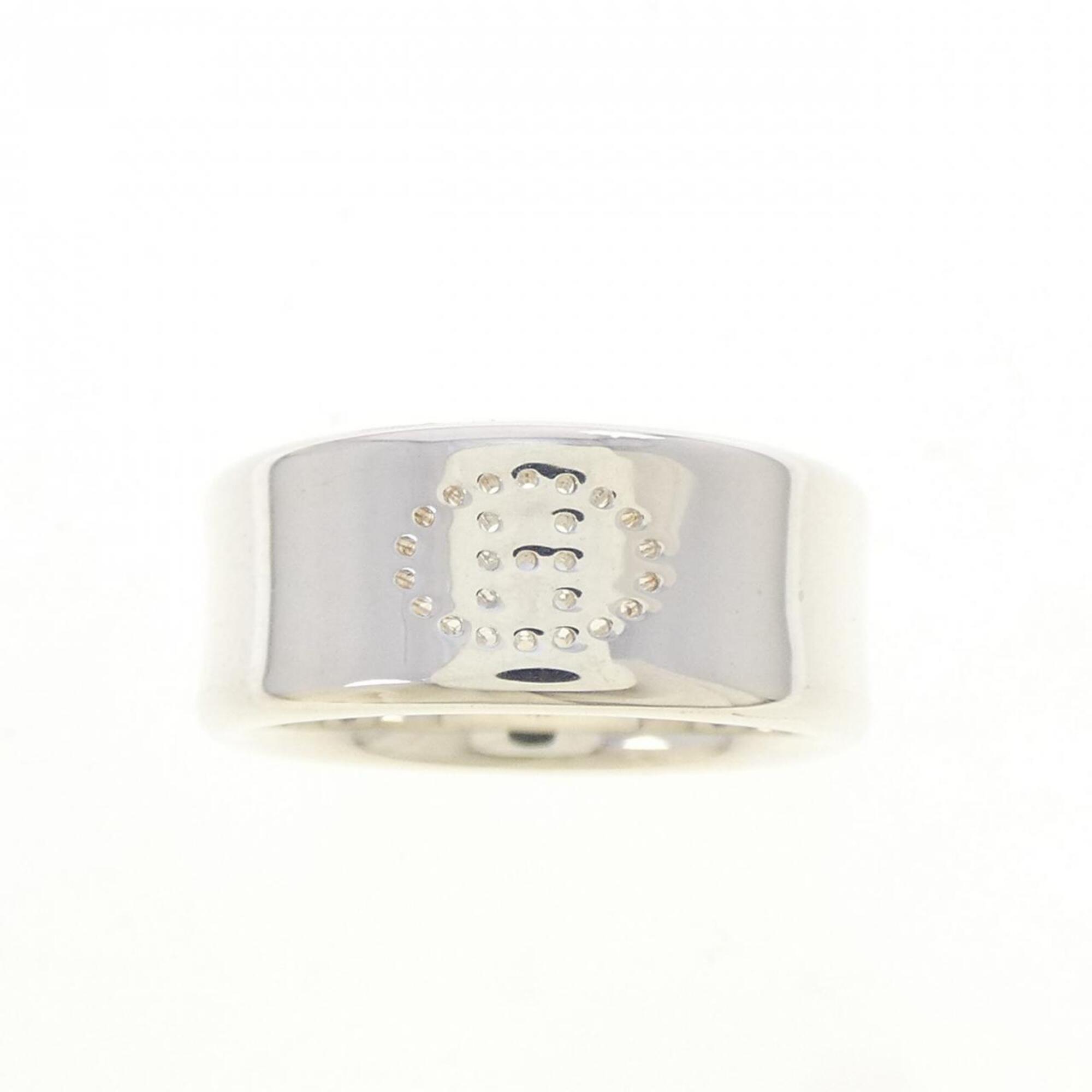 Hermes Silver 925 Band Ring (Pre-Owned)
