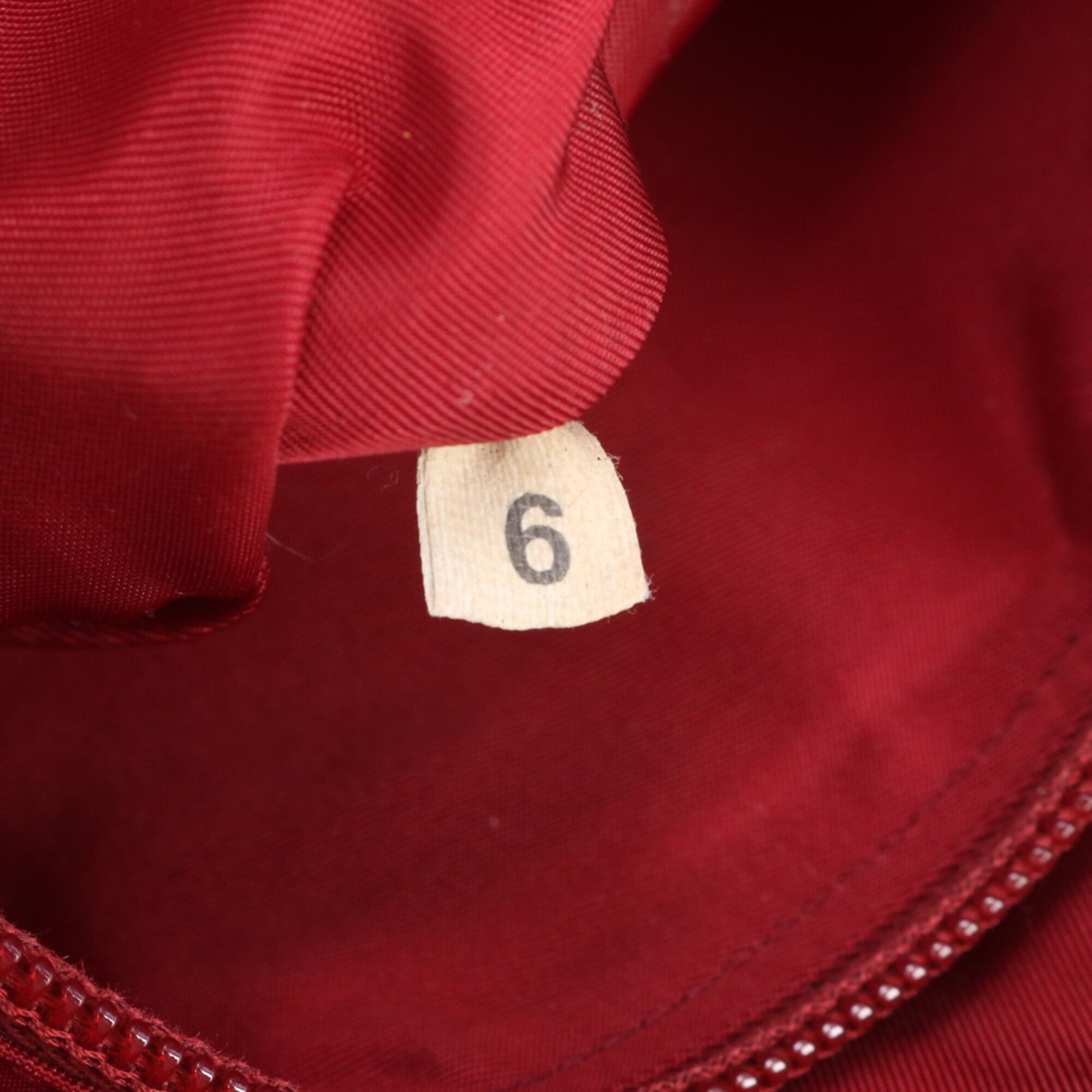 Prada Red Color Wine Shoulder Bag Tote Bag (Pre-Owned)