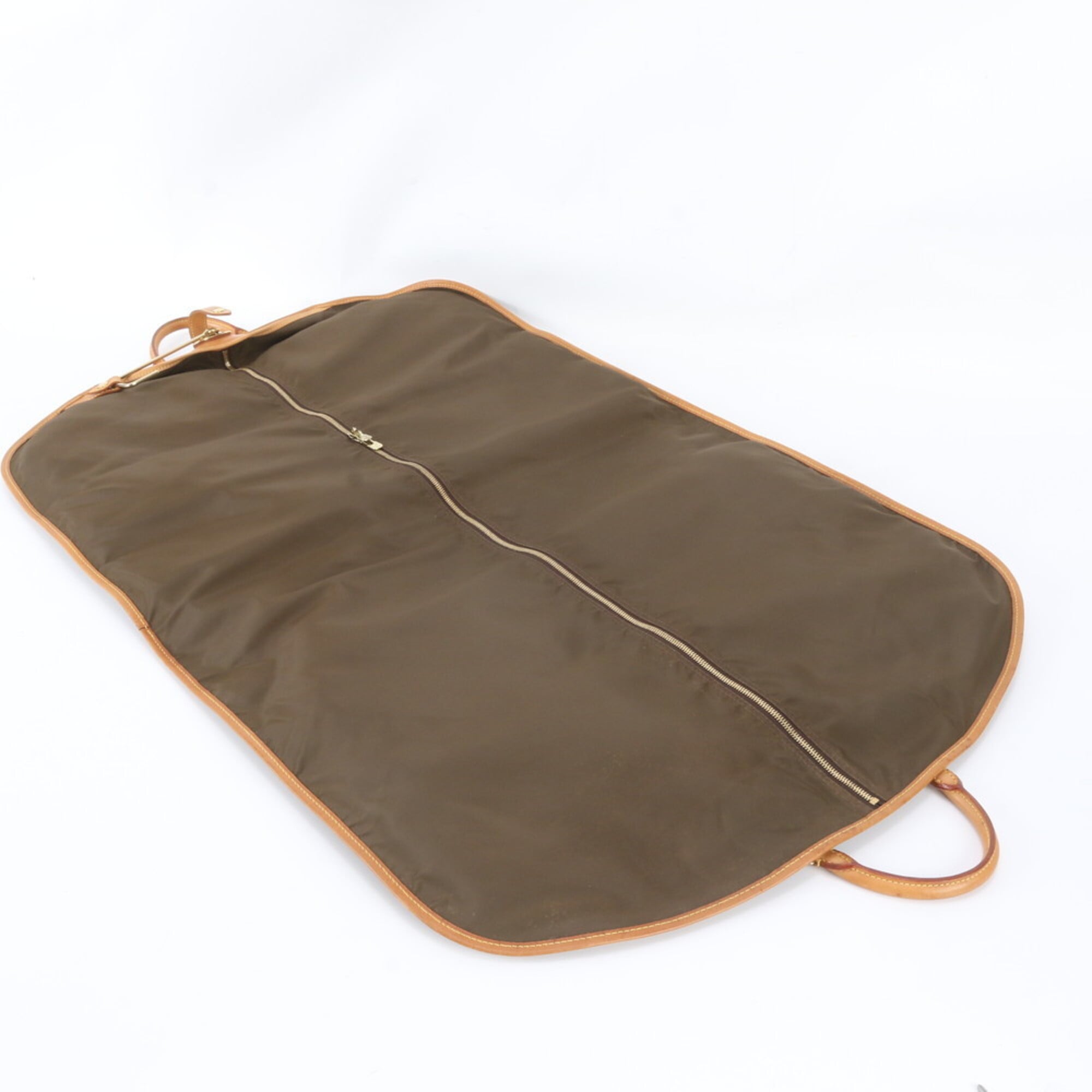 Louis Vuitton Brown Leather Coated Canvas Boston Bag (Pre-Owned)