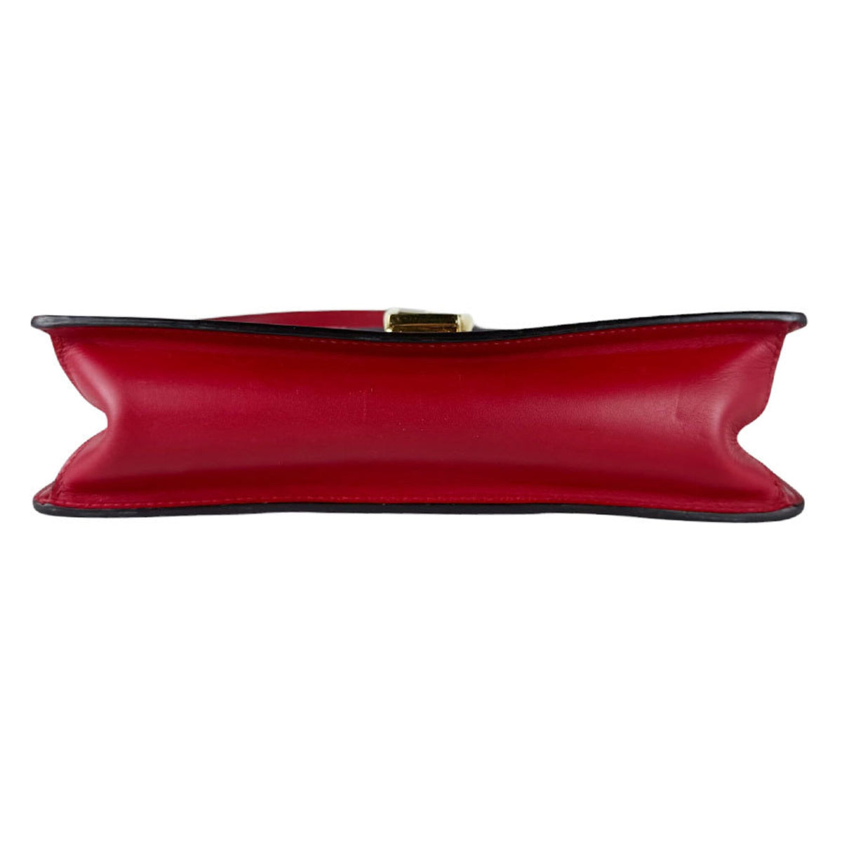 Gucci Red Color Leather Shoulder Bag (Pre-Owned)