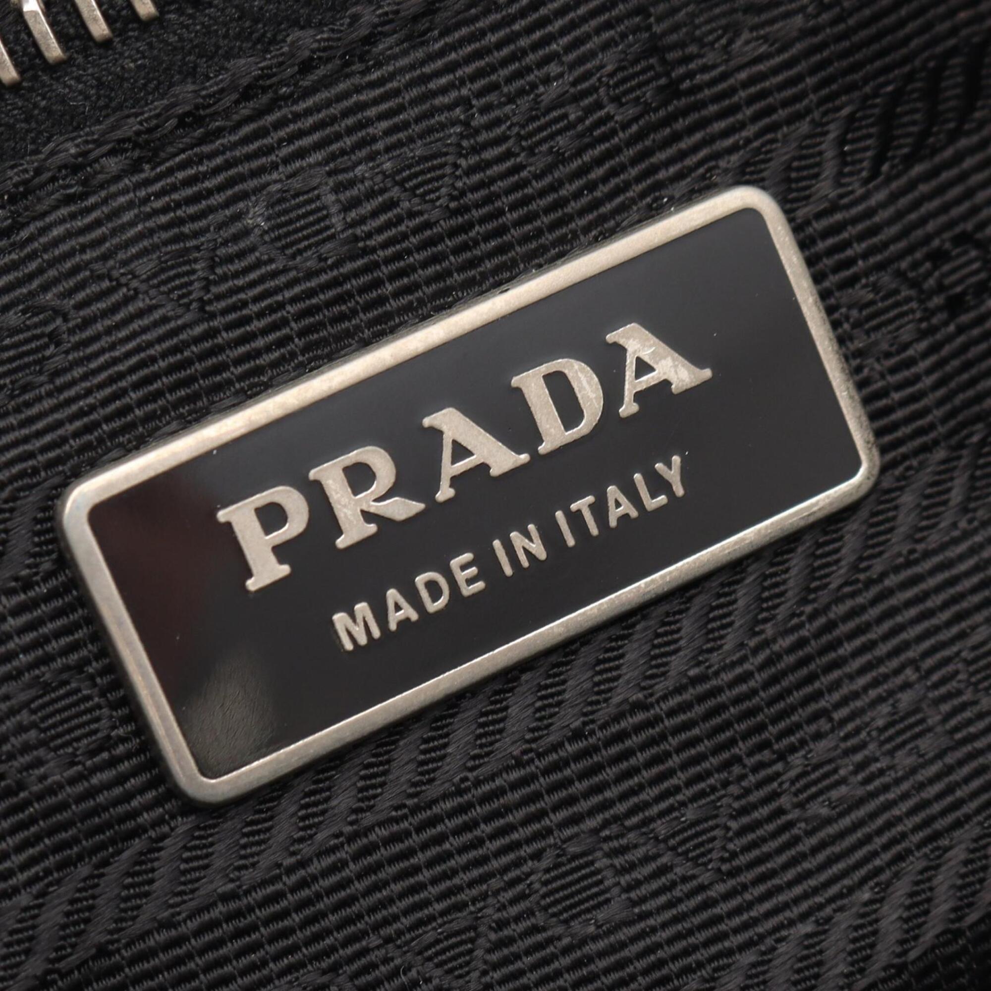 Prada Black Nylon Handbag Shoulder Bag (Pre-Owned)