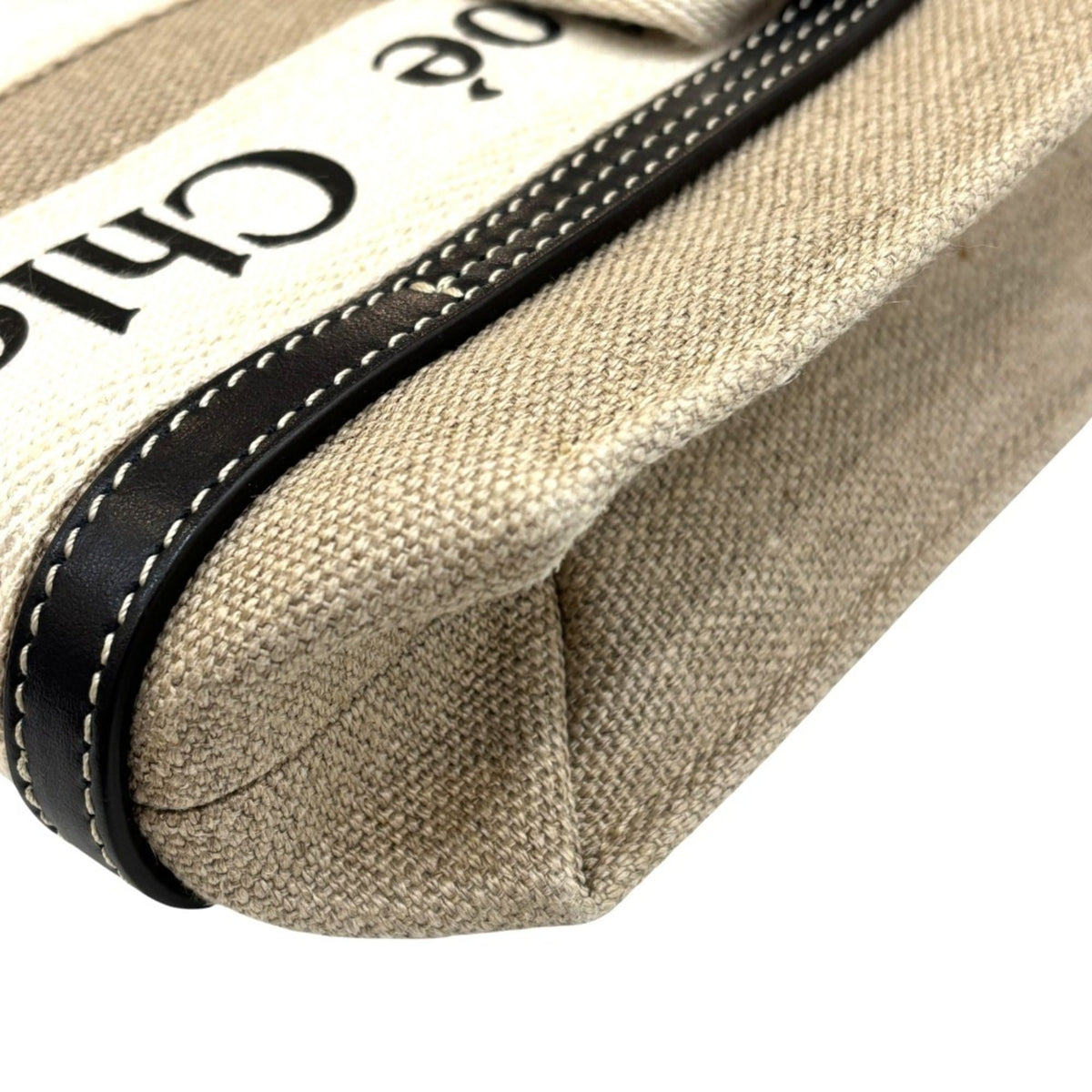Chloé Beige Black Shoulder Bag (Pre-Owned)