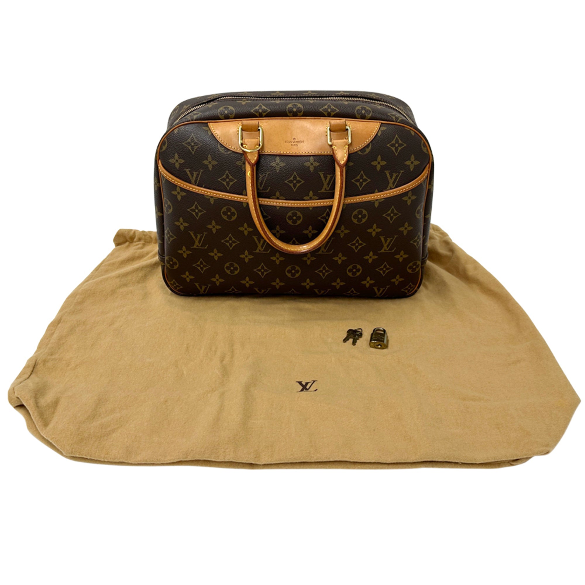 Louis Vuitton Brown Monogram Canvas Handbag (Pre-Owned)