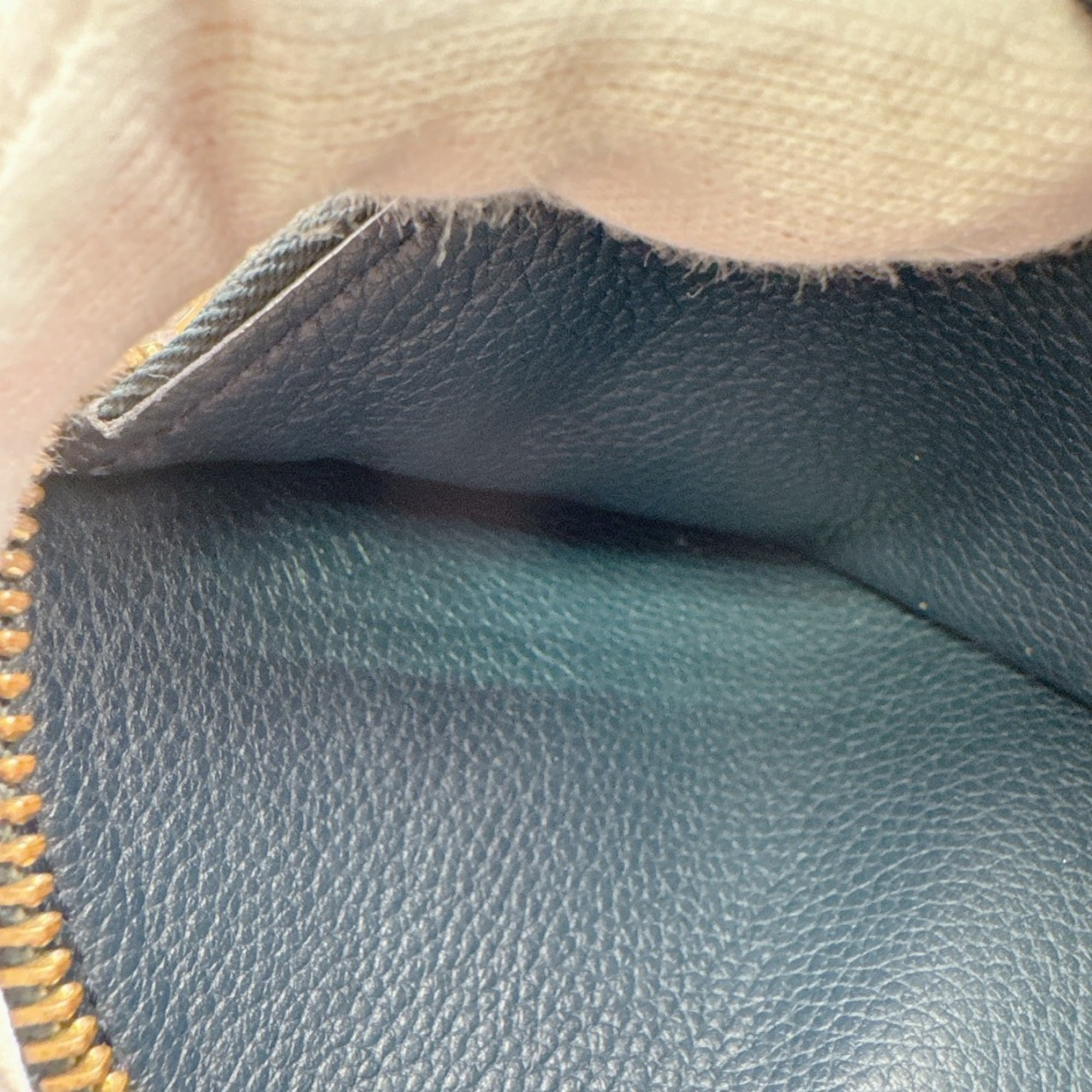 Louis Vuitton Navy Leather Long Wallet (Bi-Fold) (Pre-Owned)