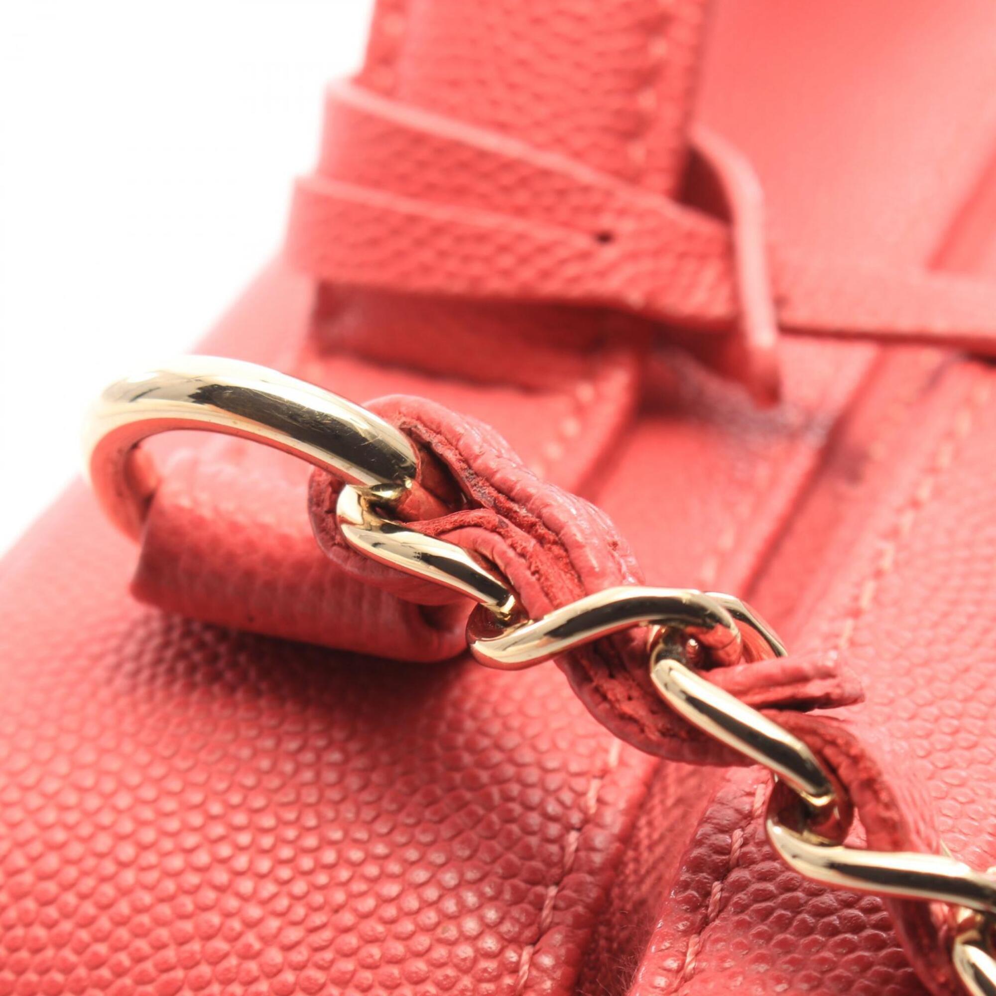 Chanel Pink Grained Calfskin Handbag Shoulder Bag (Pre-Owned)