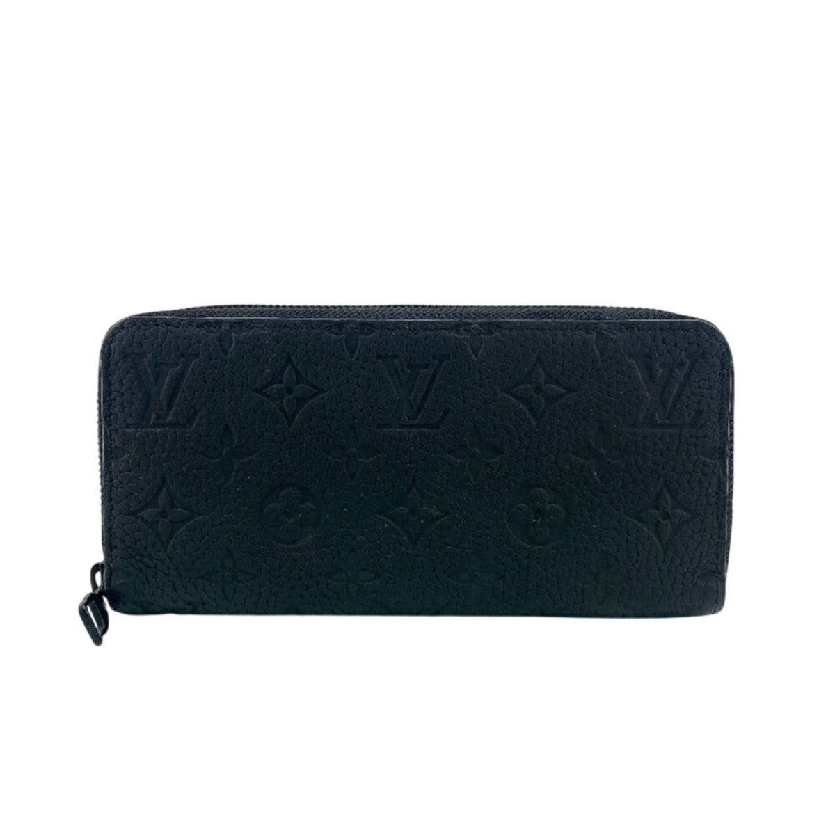 Louis Vuitton Taurillon Black Leather Long Wallet (Bi-Fold) (Pre-Owned)