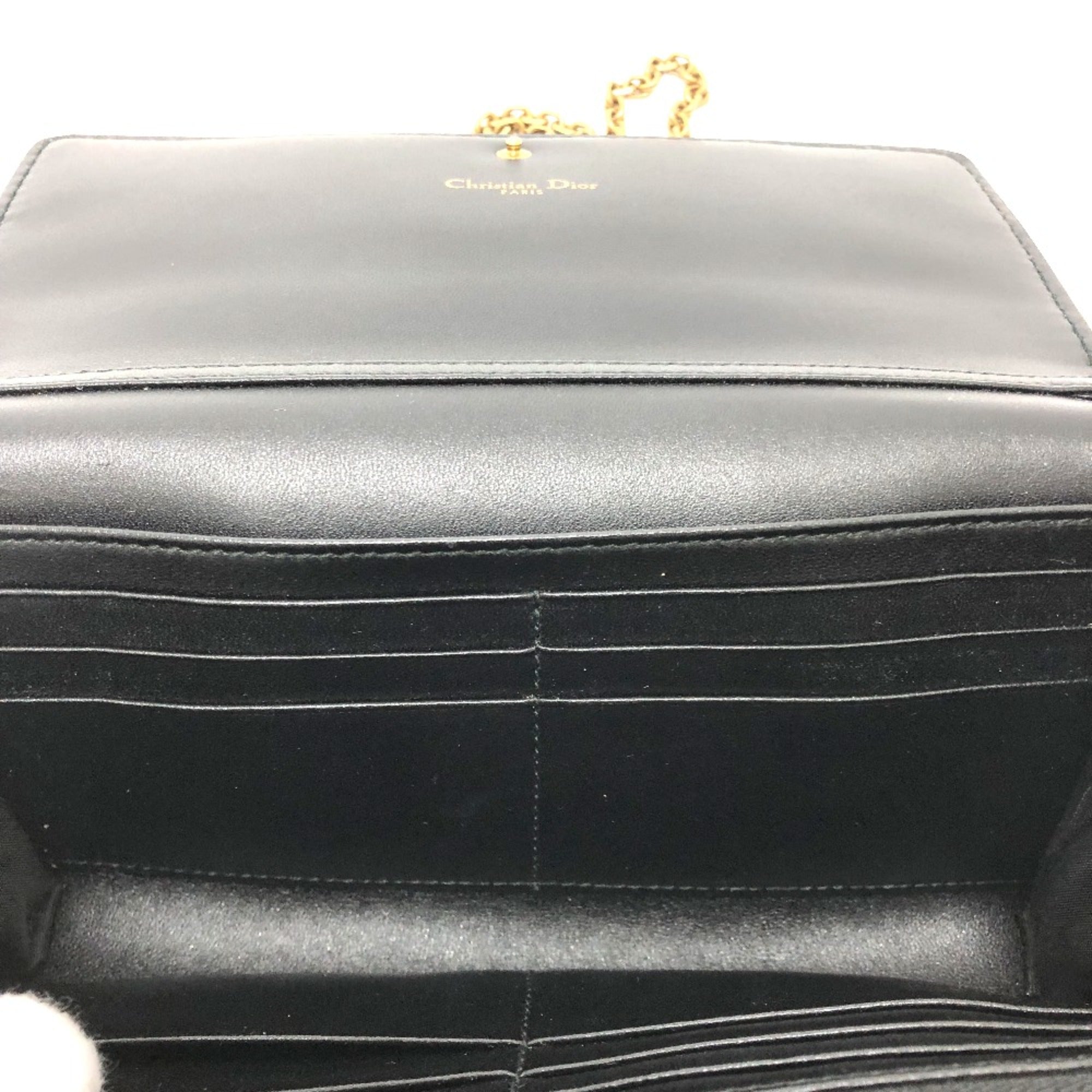 Christian Dior Black Leather Shoulder Bag (Pre-Owned)