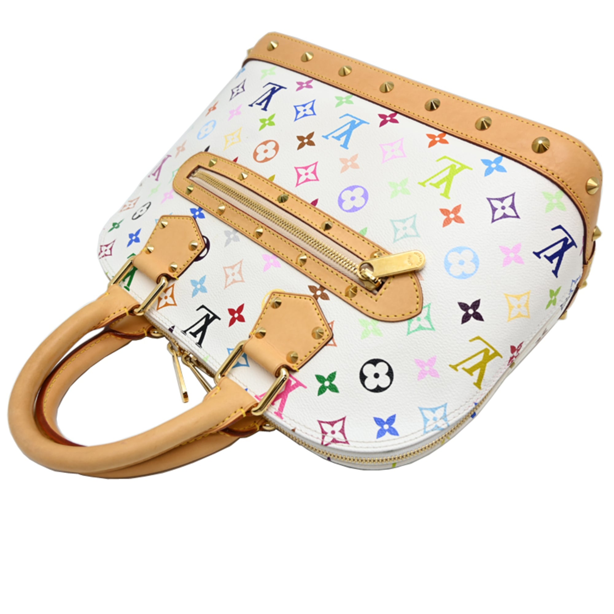 Louis Vuitton Blanc Monogram Multicolore Handbag (Pre-Owned)