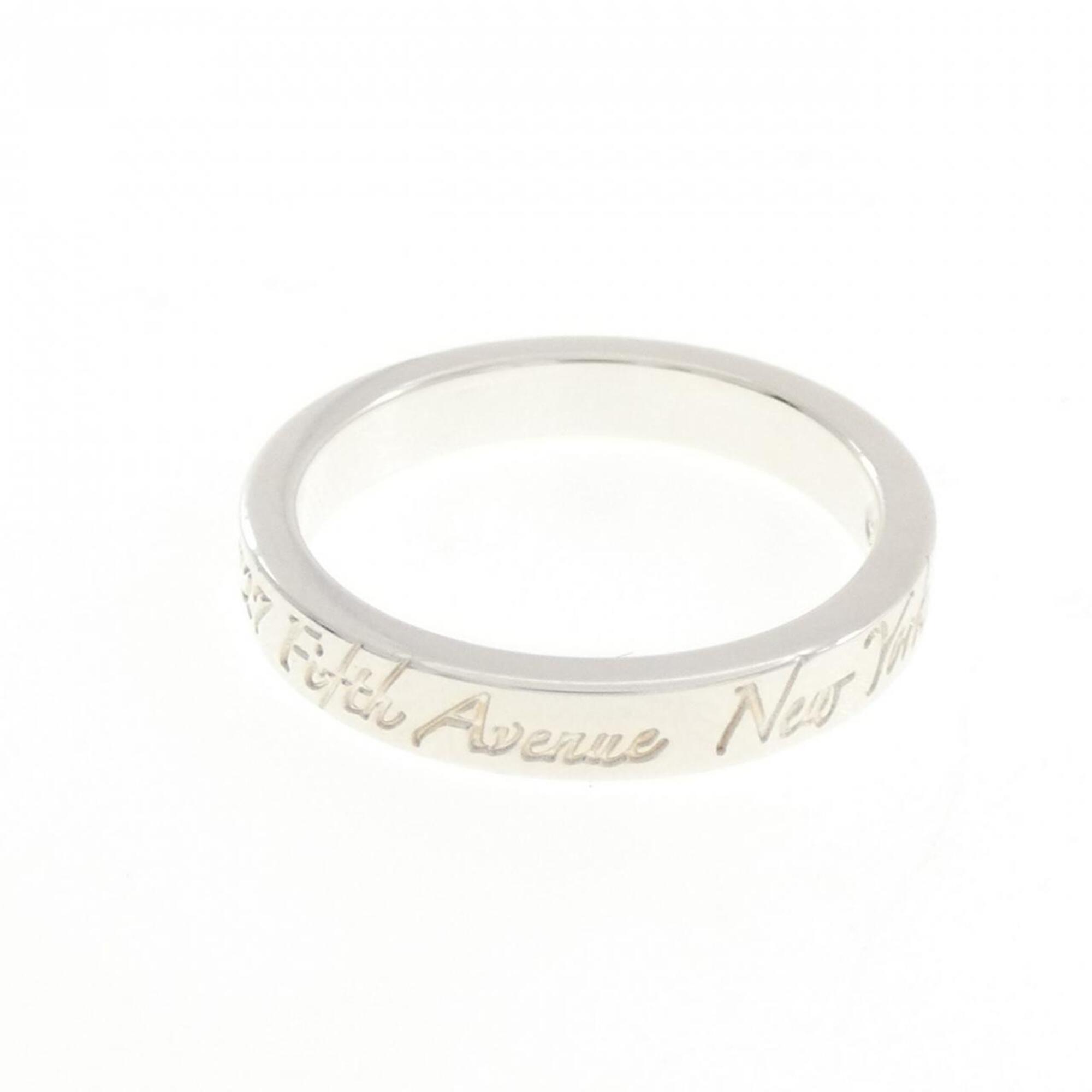 Tiffany Silver Silver 925 Band Ring (Pre-Owned)