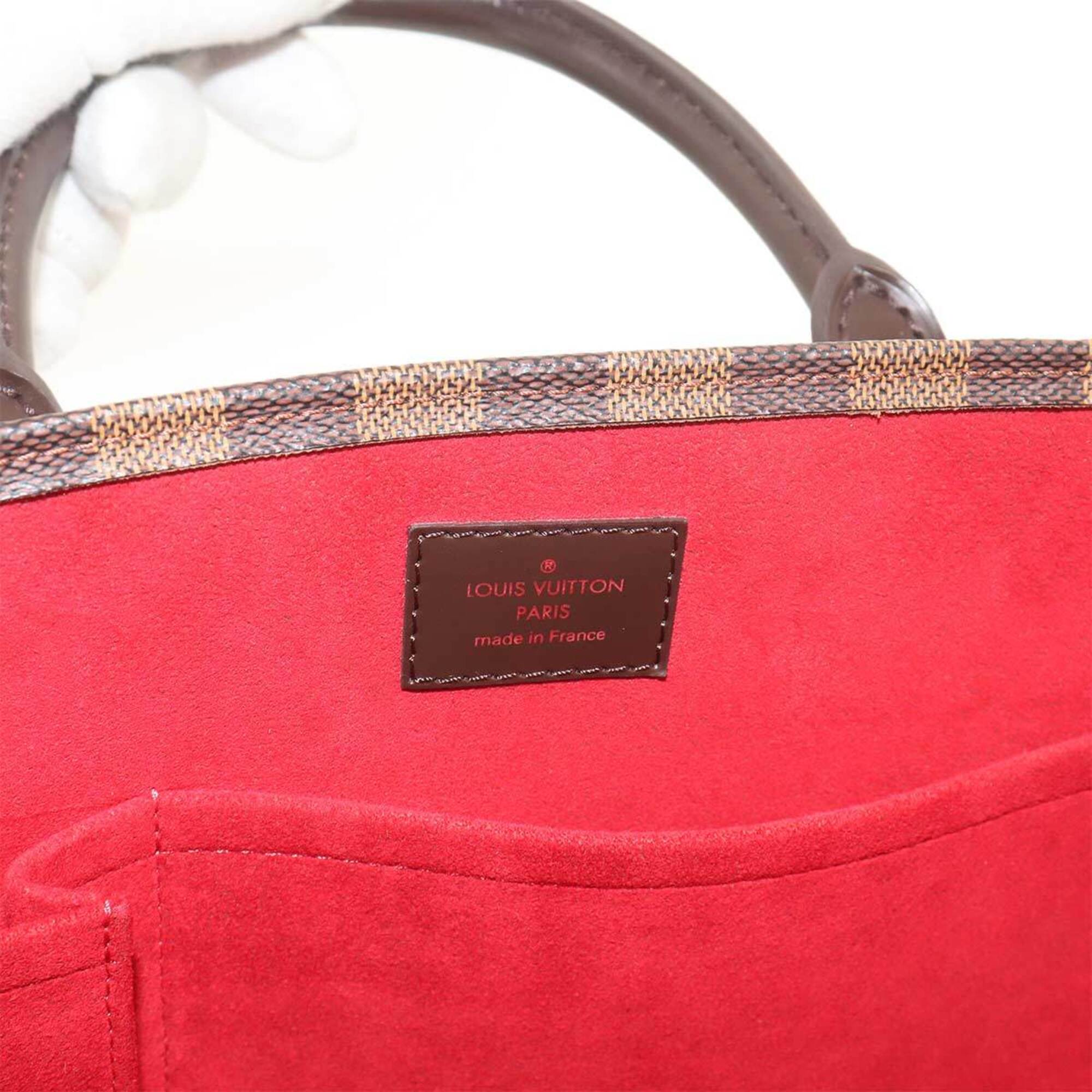 Louis Vuitton Brown Damier Canvas Ebene Damier Canvas Handbag Tote Bag (Pre-Owned)