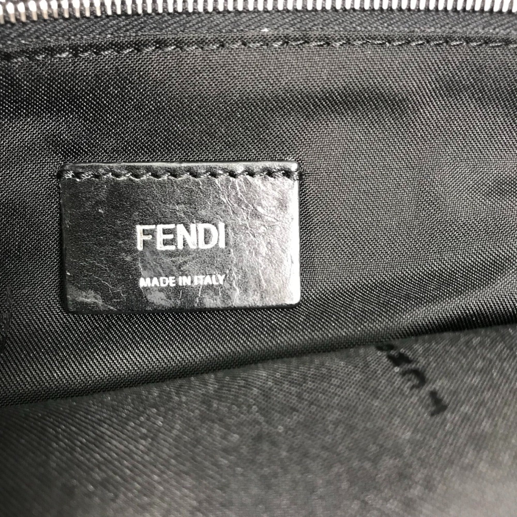 Fendi Black Leather Shoulder Bag (Pre-Owned)