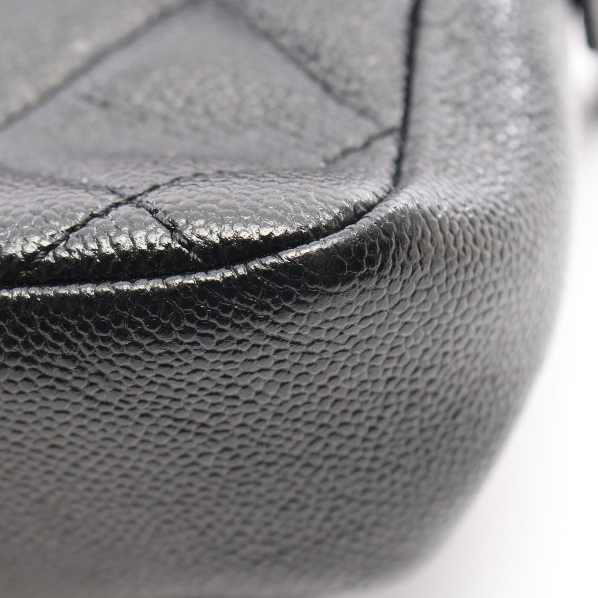 Chanel 2.55 Black Grained Calfskin Backpack Handbag (Pre-Owned)