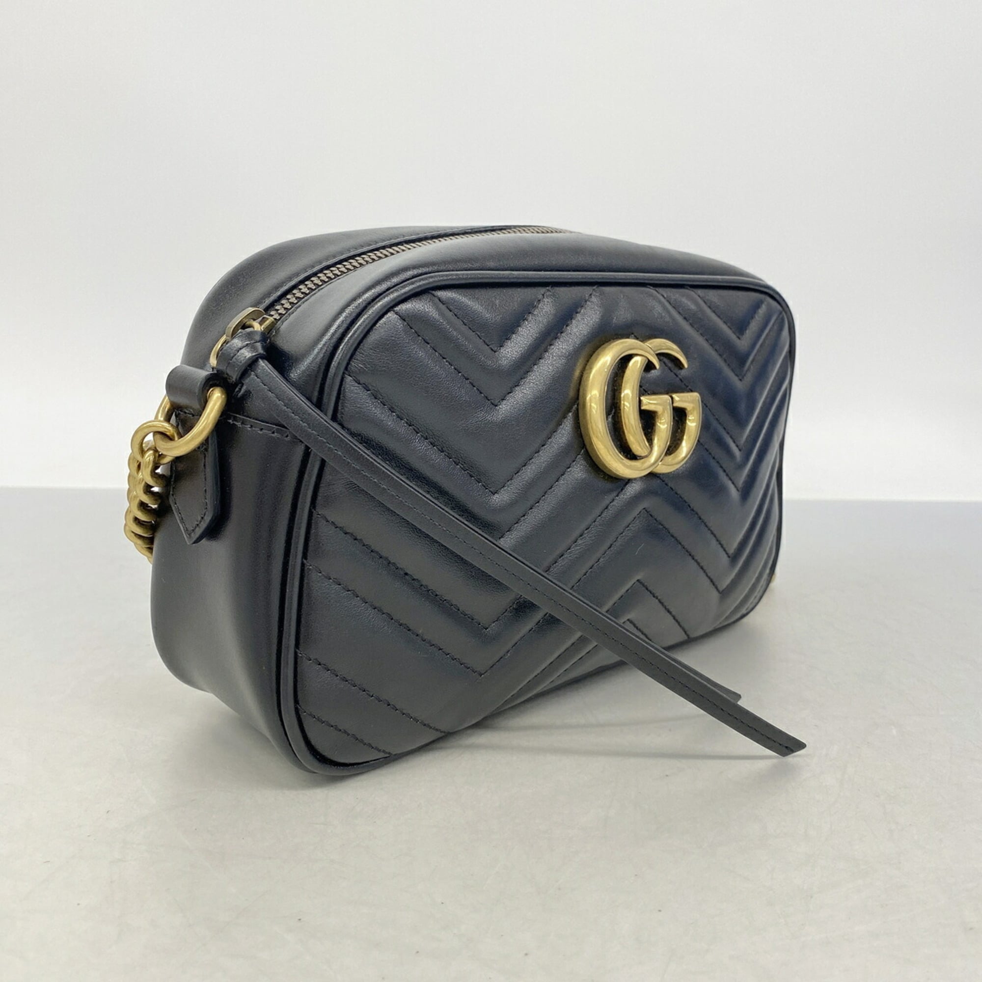 Gucci Black Leather Shoulder Bag (Pre-Owned)