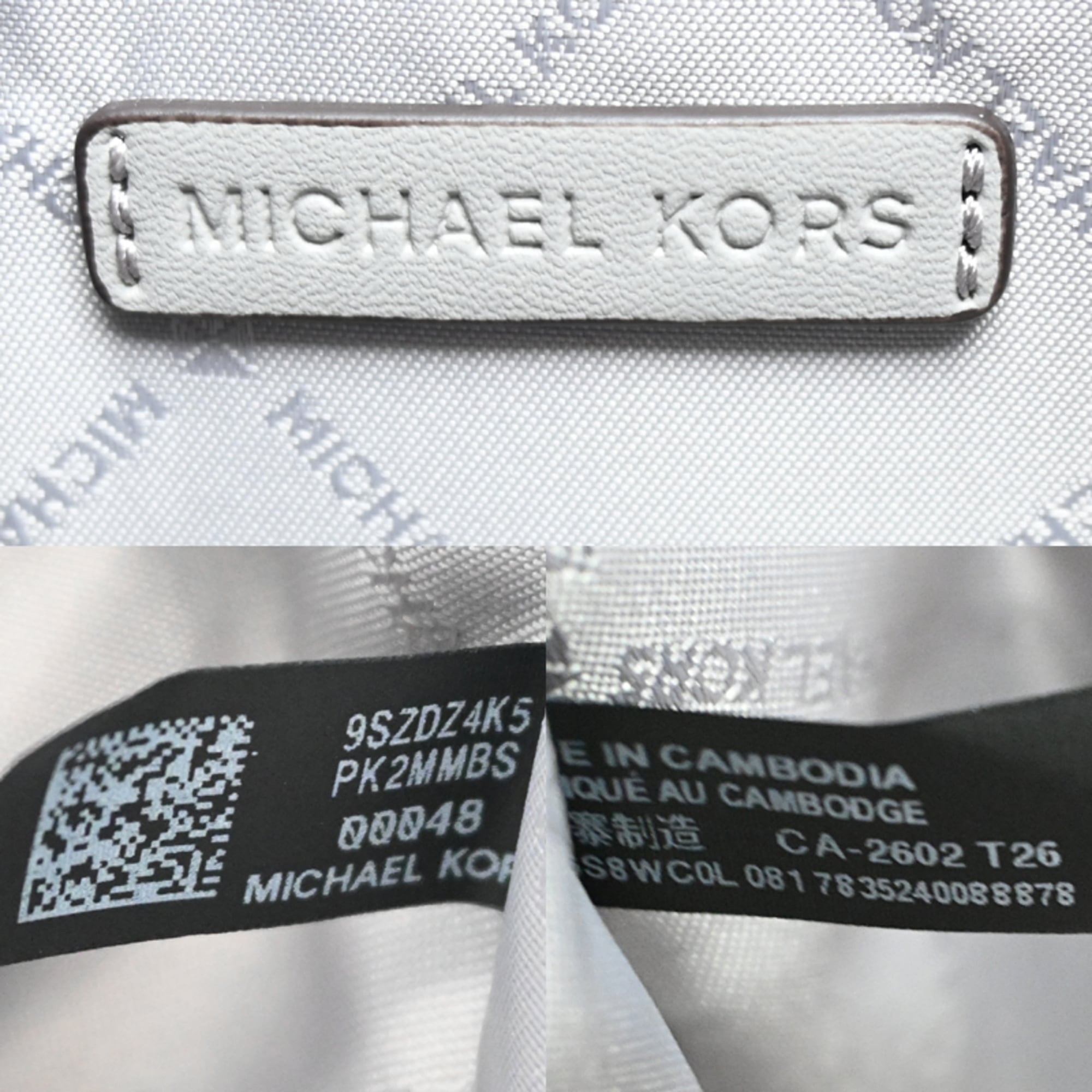 Michael Kors Gray Leather Shoulder Bag (Pre-Owned)