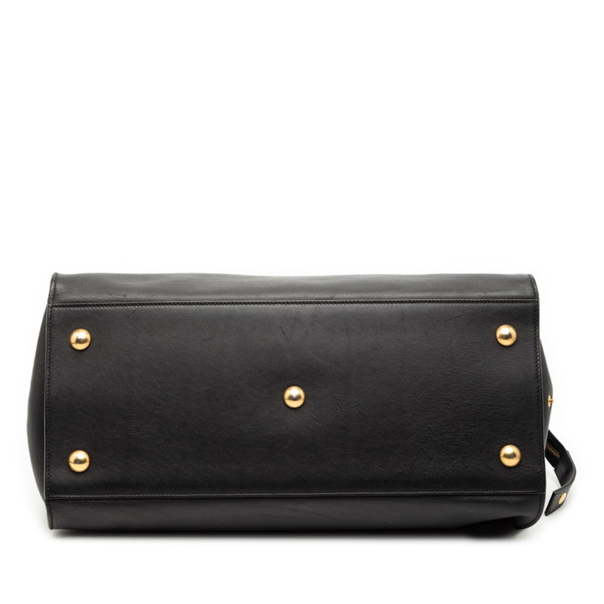 Saint Laurent Black Leather Handbag (Pre-Owned)