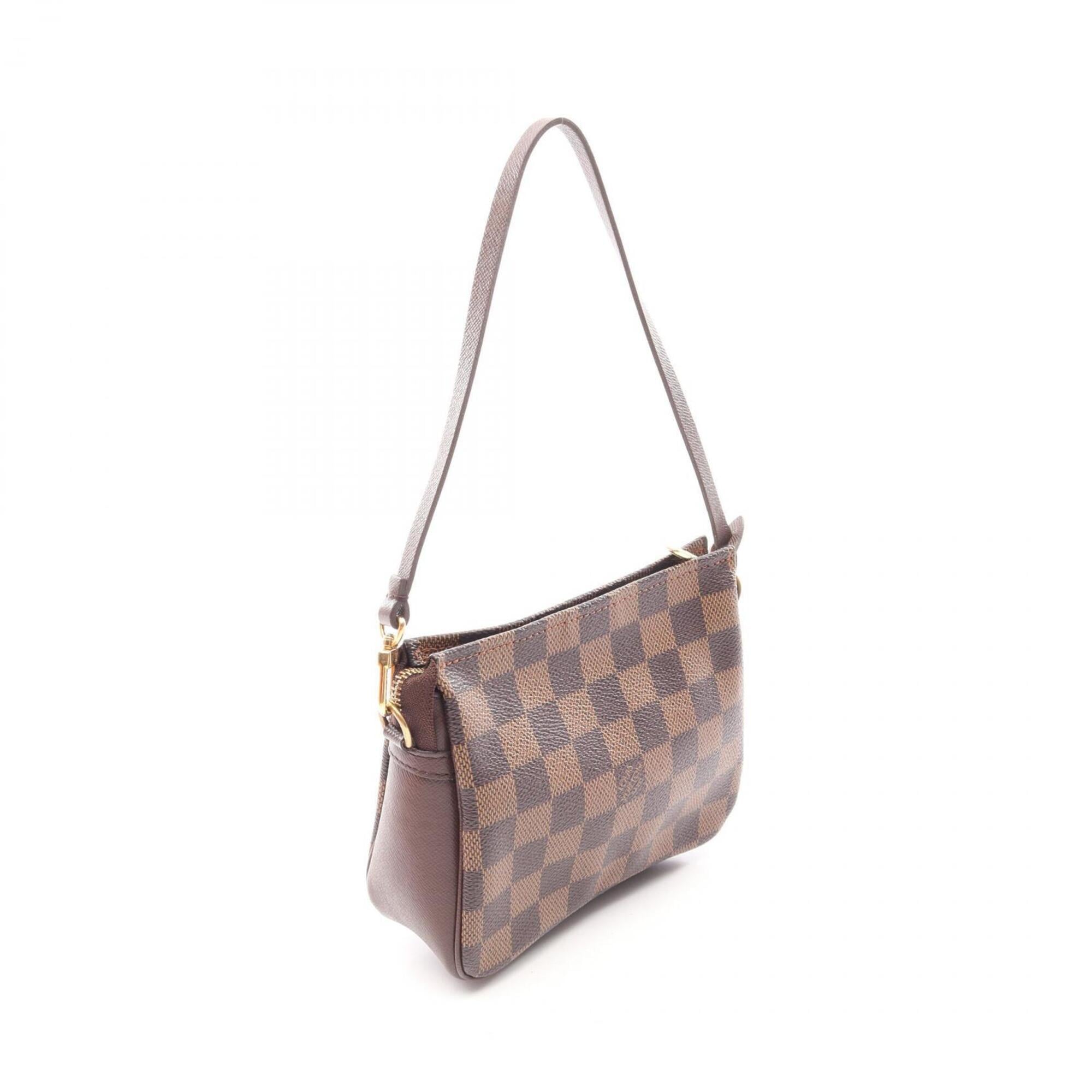 Louis Vuitton Damier Brown Ebene Coated Canvas Leather Handbag (Pre-Owned)