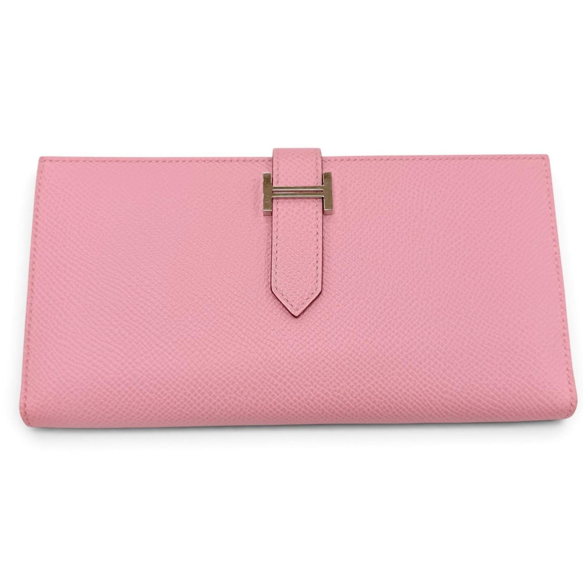 Hermes Epsom Leather Long Wallet (Bi-Fold) (Pre-Owned)