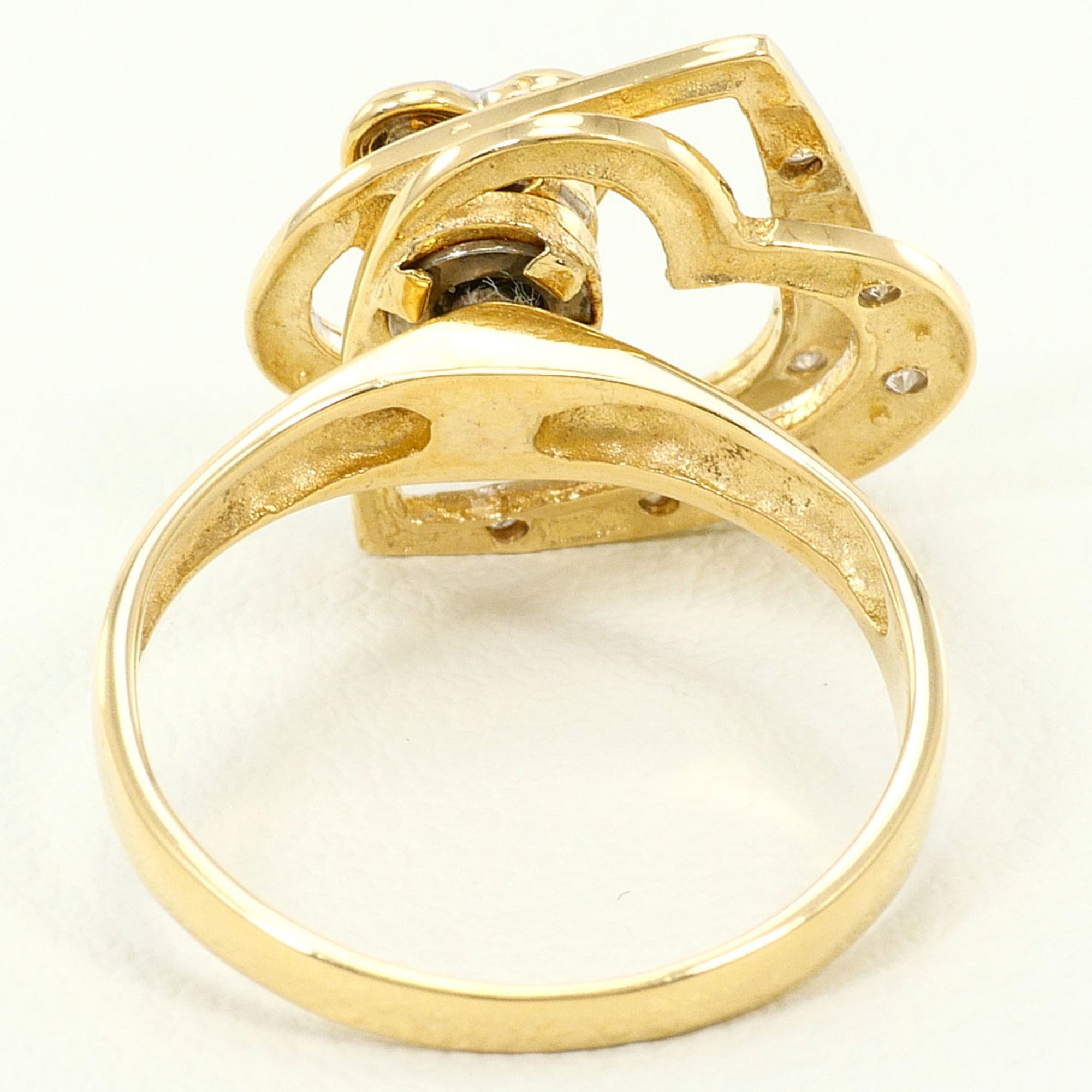 Unbranded White Gold Yellow Gold Yellow Gold (18K) White Gold (18K) Band Ring (Pre-Owned)