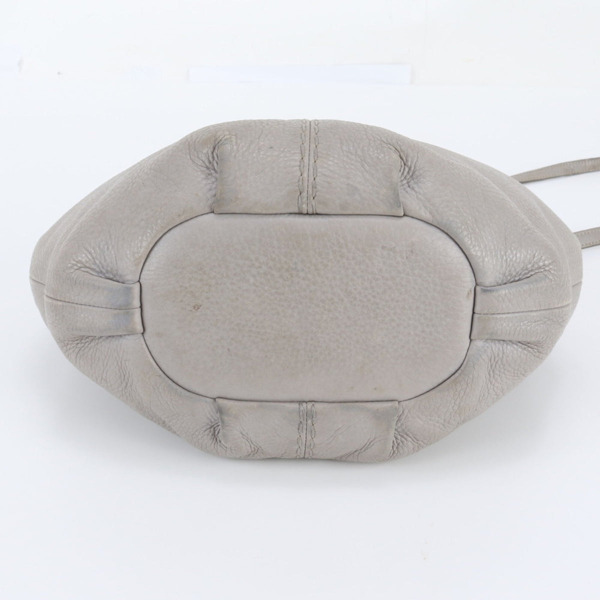 Tod's Grayish Leather Crossbody Bag Handbag Shoulder Bag Tote Bag (Pre-Owned)