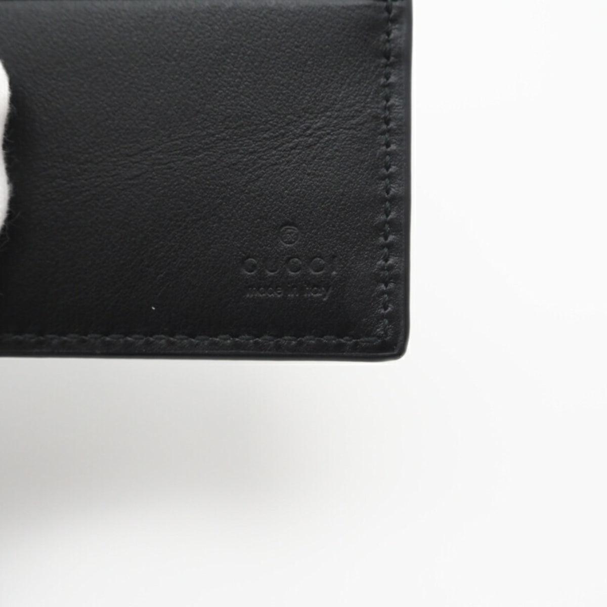 Gucci Black Leather Bill Wallet (Bi-Fold) (Pre-Owned)